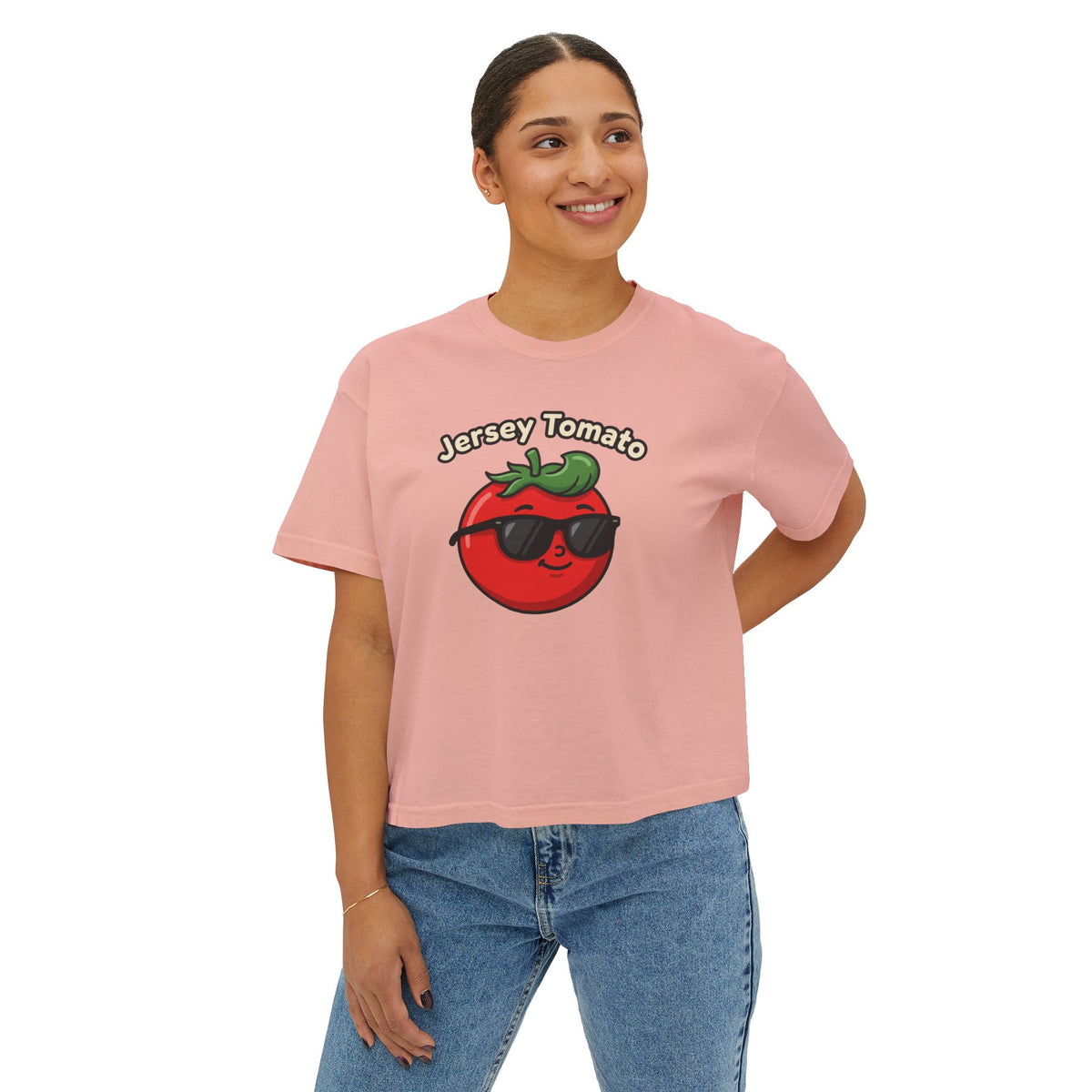 Women's SS Boxy Tee - Jersey Tomato
