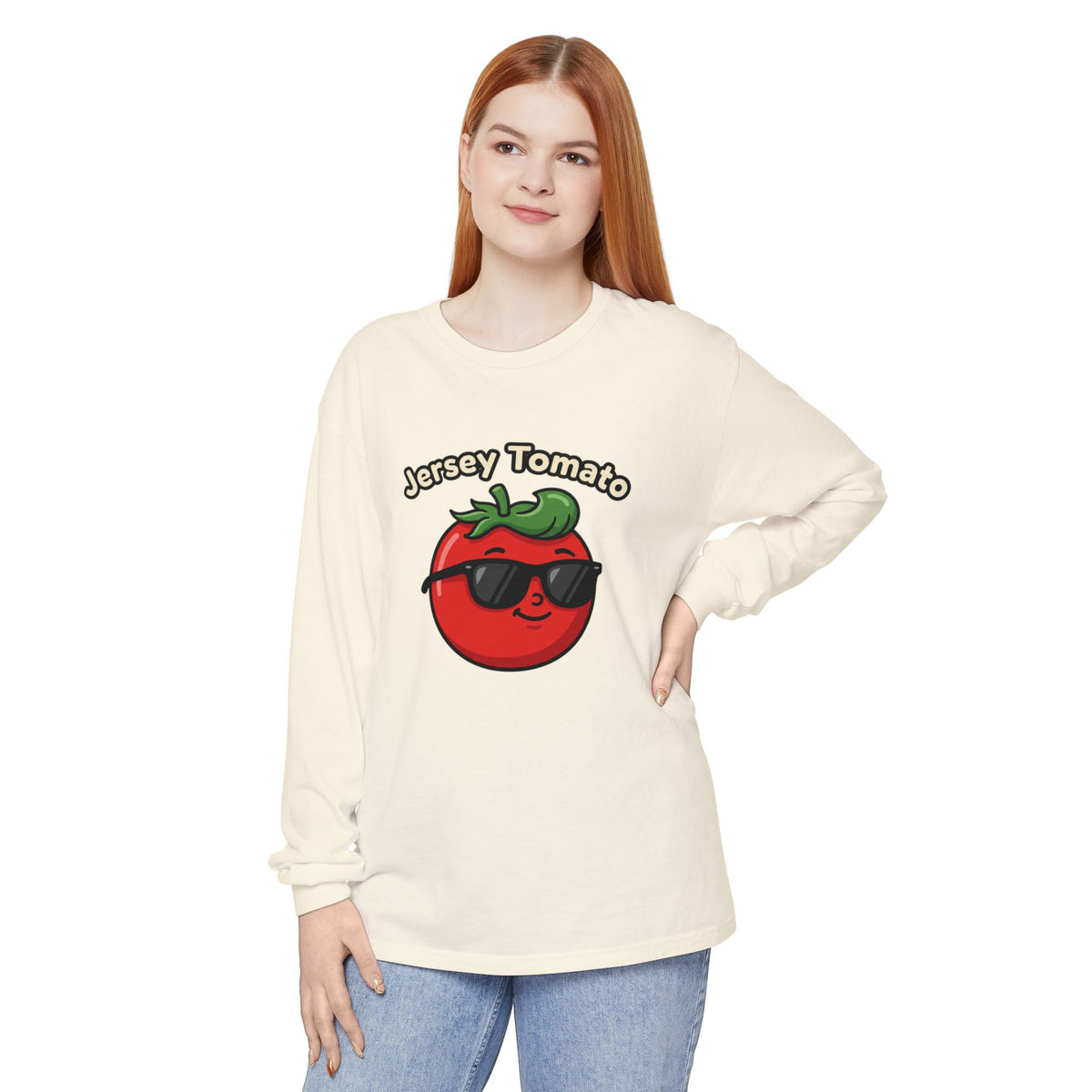 Comfort Colors LS T-Shirt *No Pocket* - Jersey Tomato