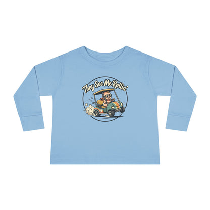 Toddler Long Sleeve Tee — They See Me Rollin