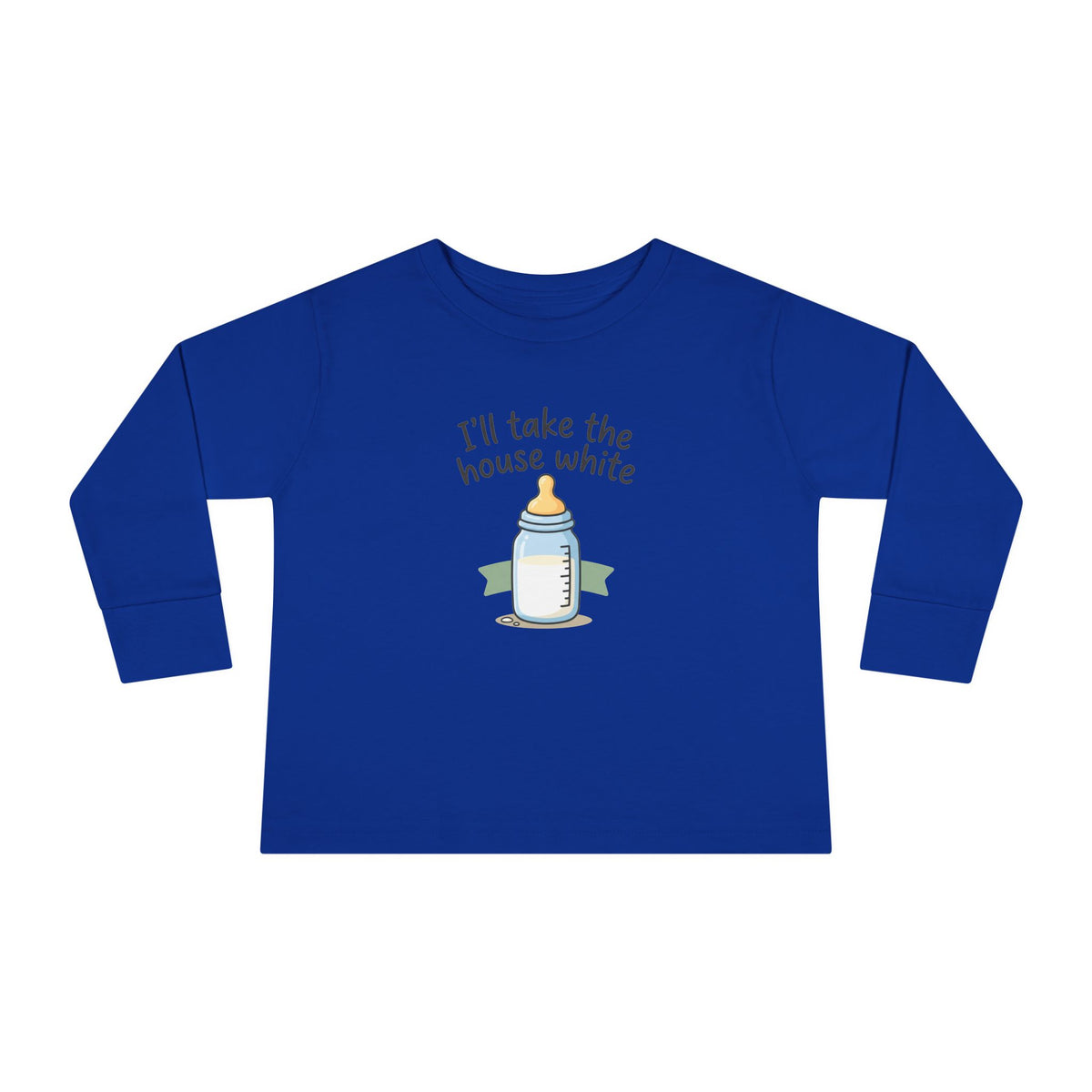 Toddler Long Sleeve Tee — I'll Take the House White