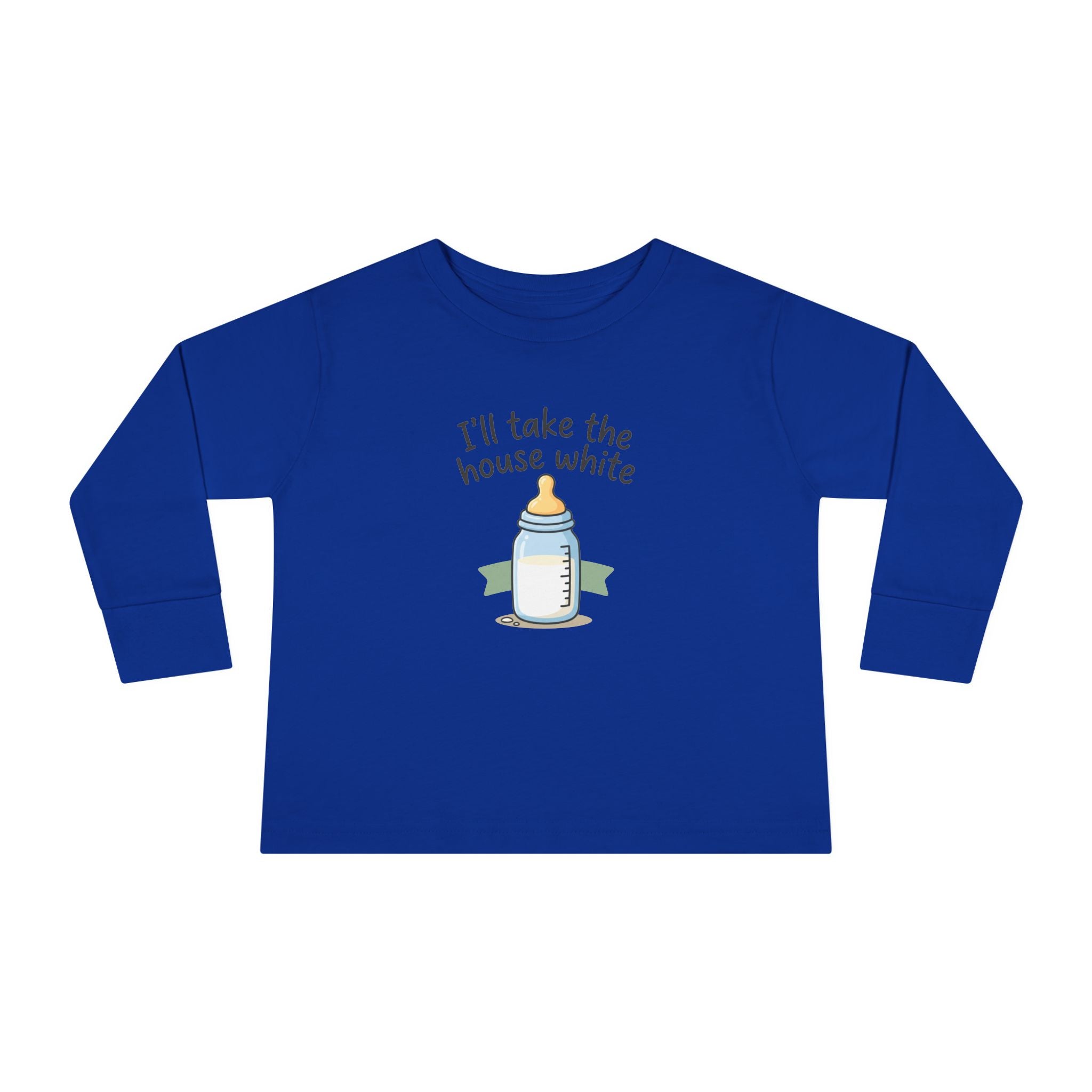Toddler Long Sleeve Tee — I'll Take the House White