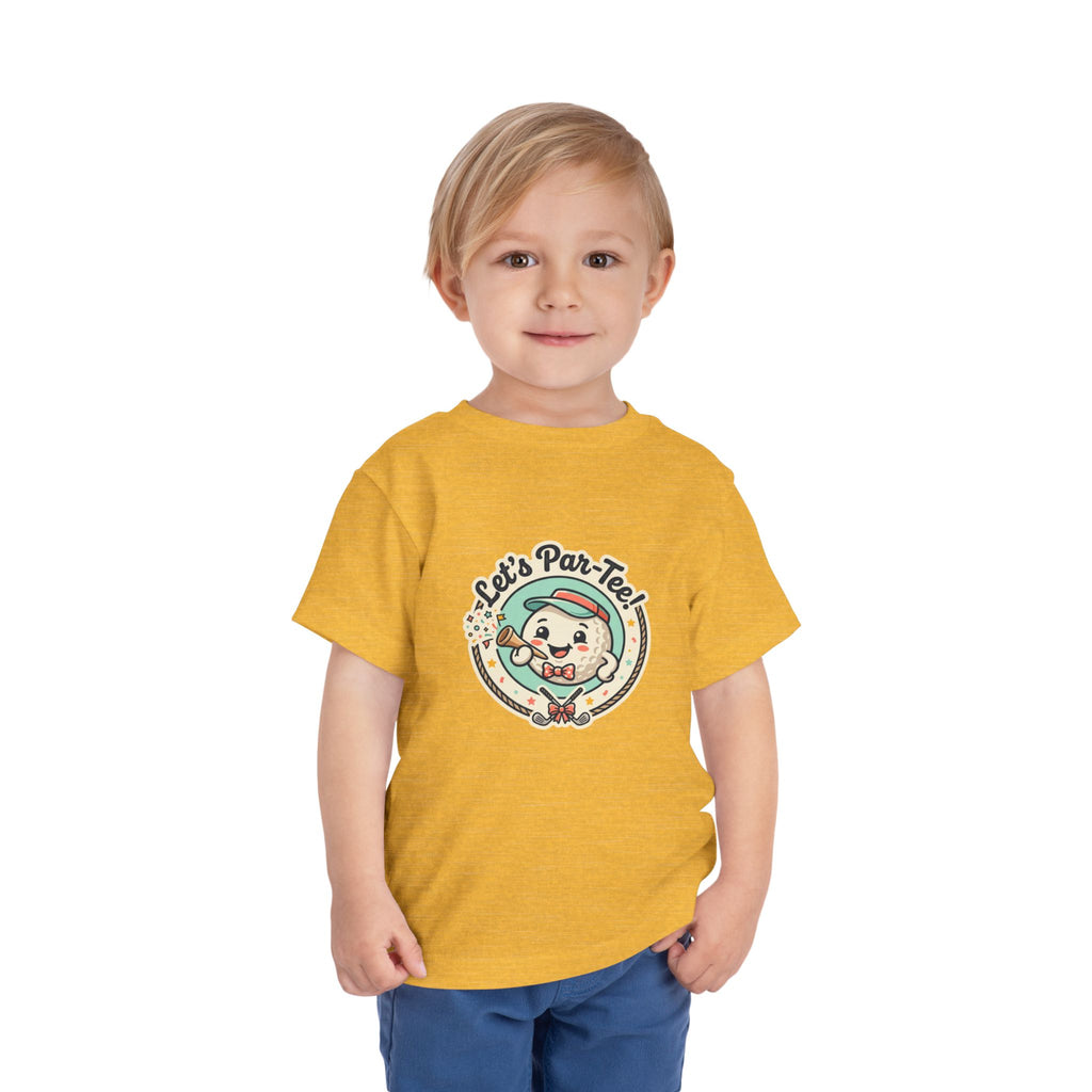 Toddler Tee — "Let's Par-Tea" Cute Retro Tea Party Design