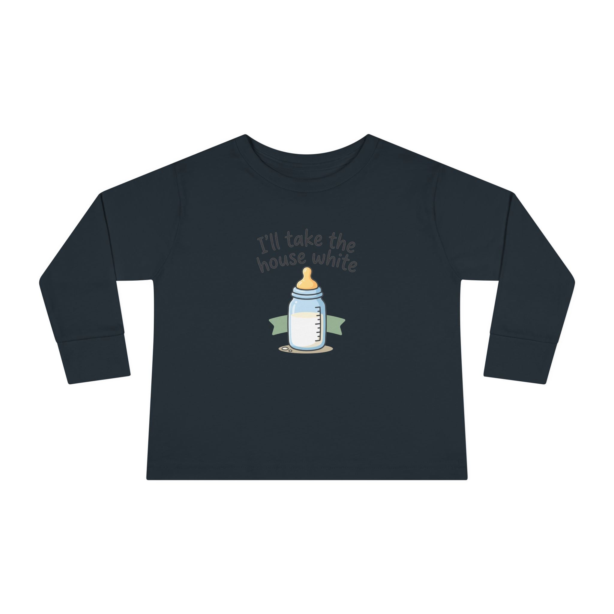 Toddler Long Sleeve Tee — I'll Take the House White