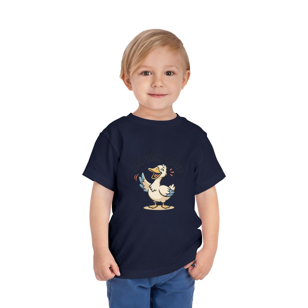One Silly Goose Toddler Tee — Cute Cartoon Baby Goose Shirt