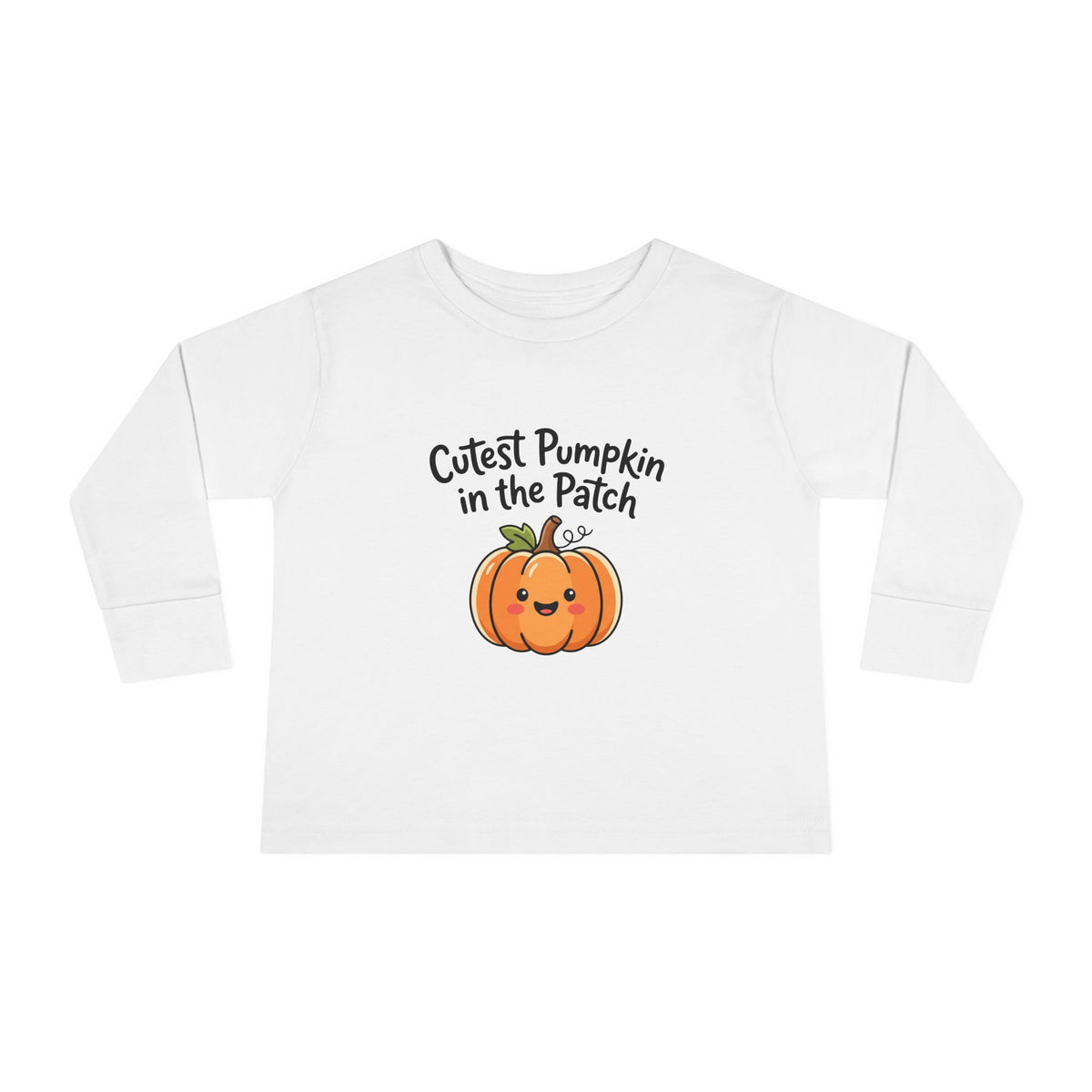 Toddler Long Sleeve Tee — Cutest Pumpkin in the Patch