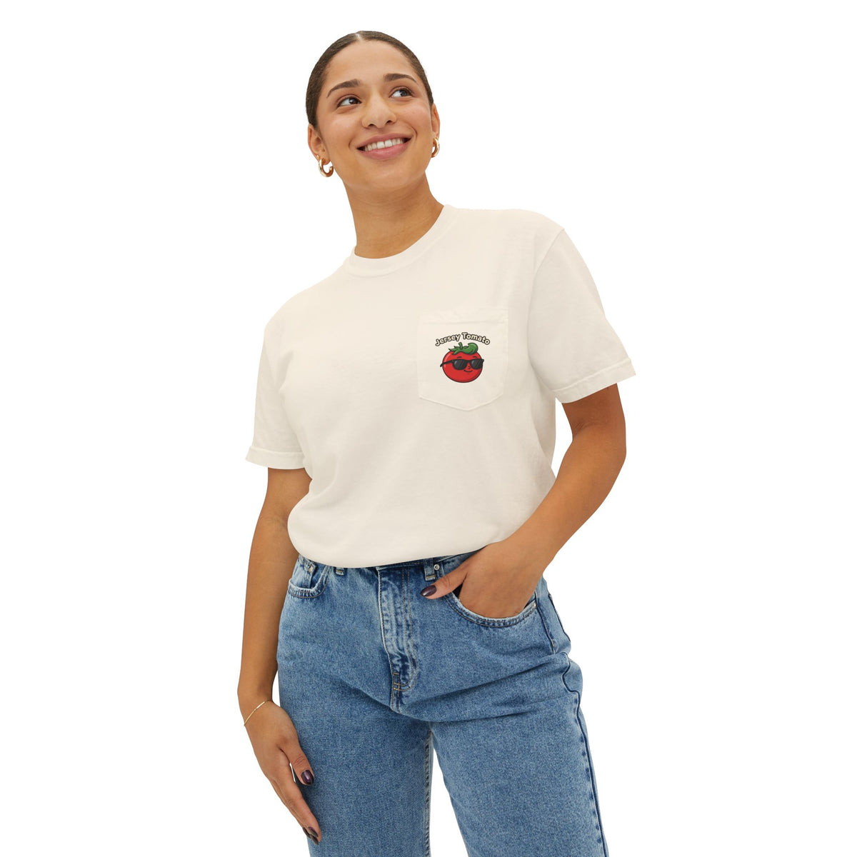Comfort Colors SS T-Shirt *Pocket* - Jersey Tomato