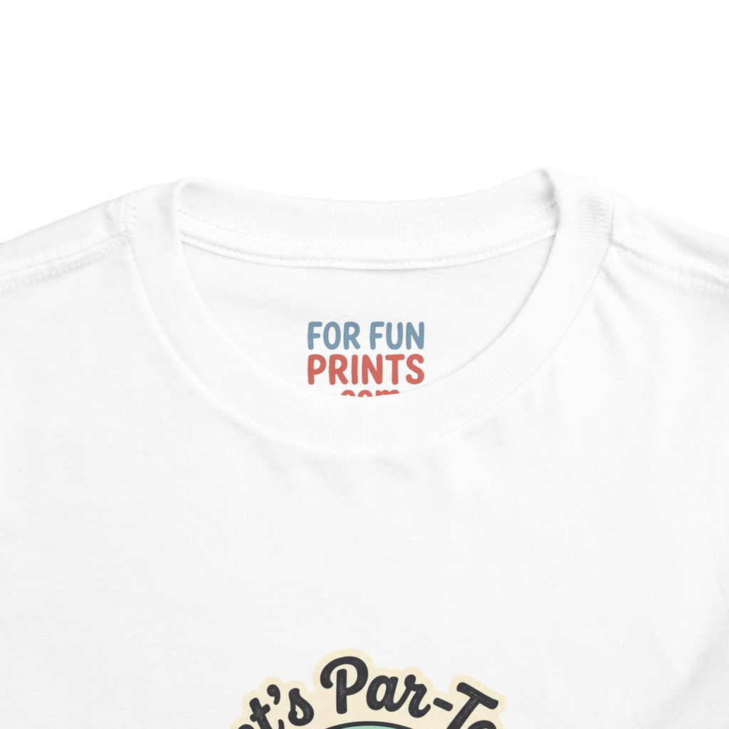 Toddler Tee — "Let's Par-Tea" Cute Retro Tea Party Design