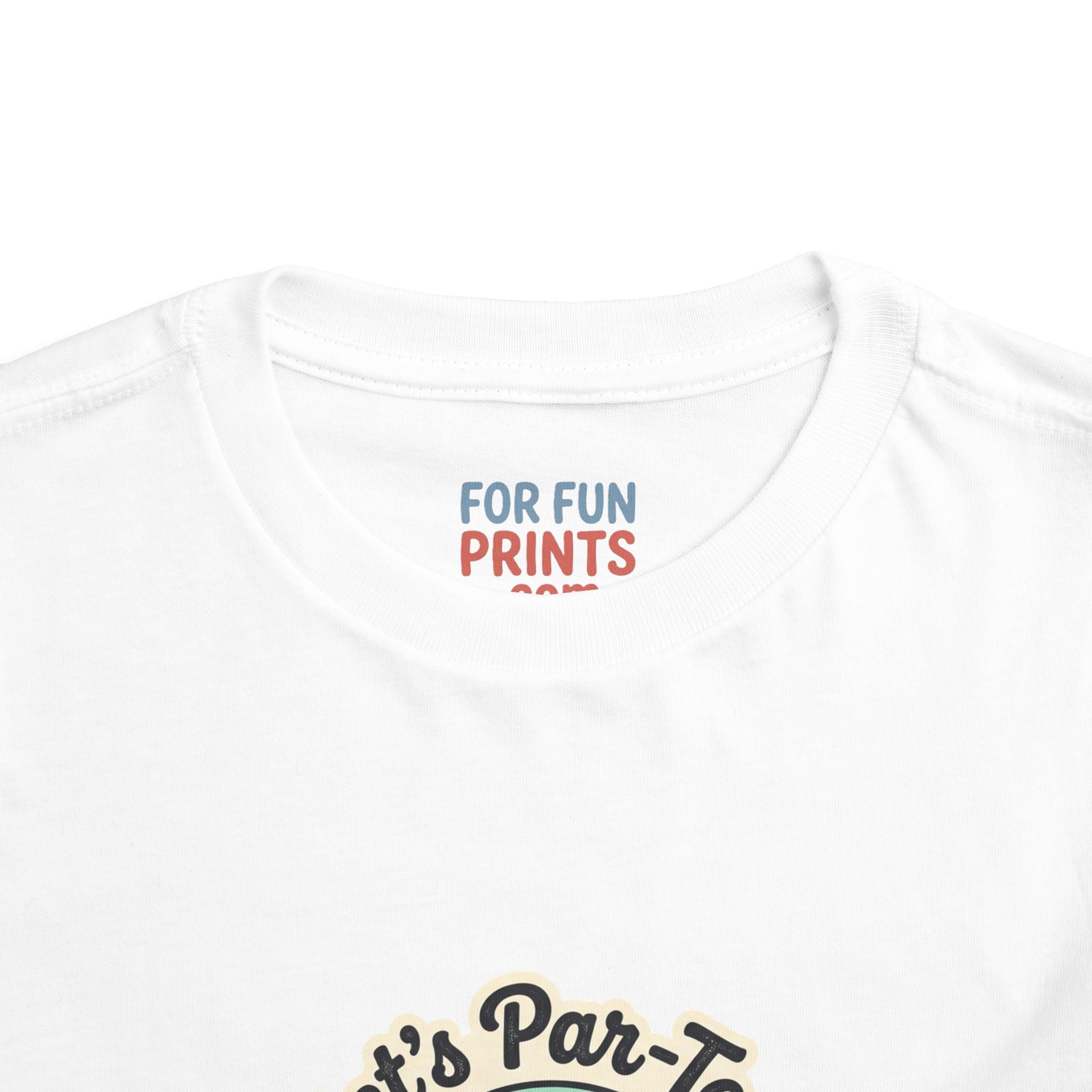 Toddler Tee — "Let's Par-Tea" Cute Retro Tea Party Design