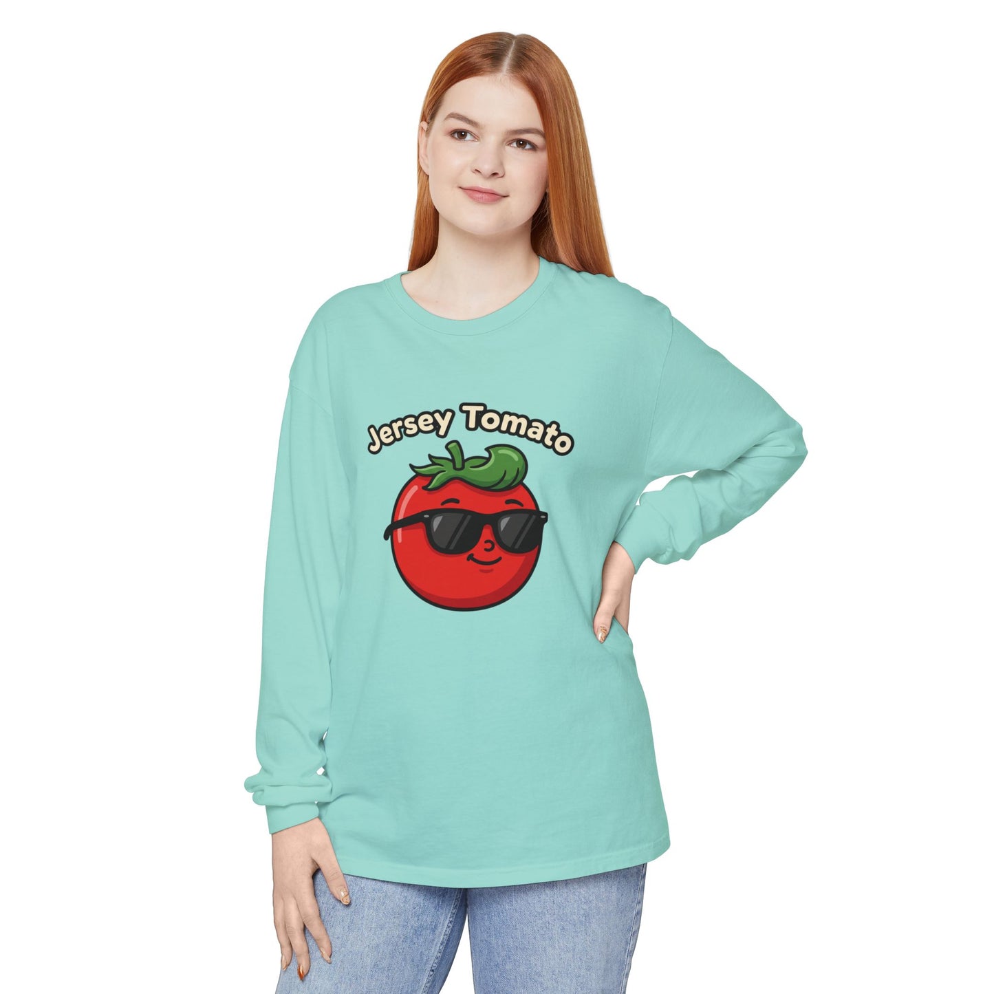 Comfort Colors LS T-Shirt *No Pocket* - Jersey Tomato