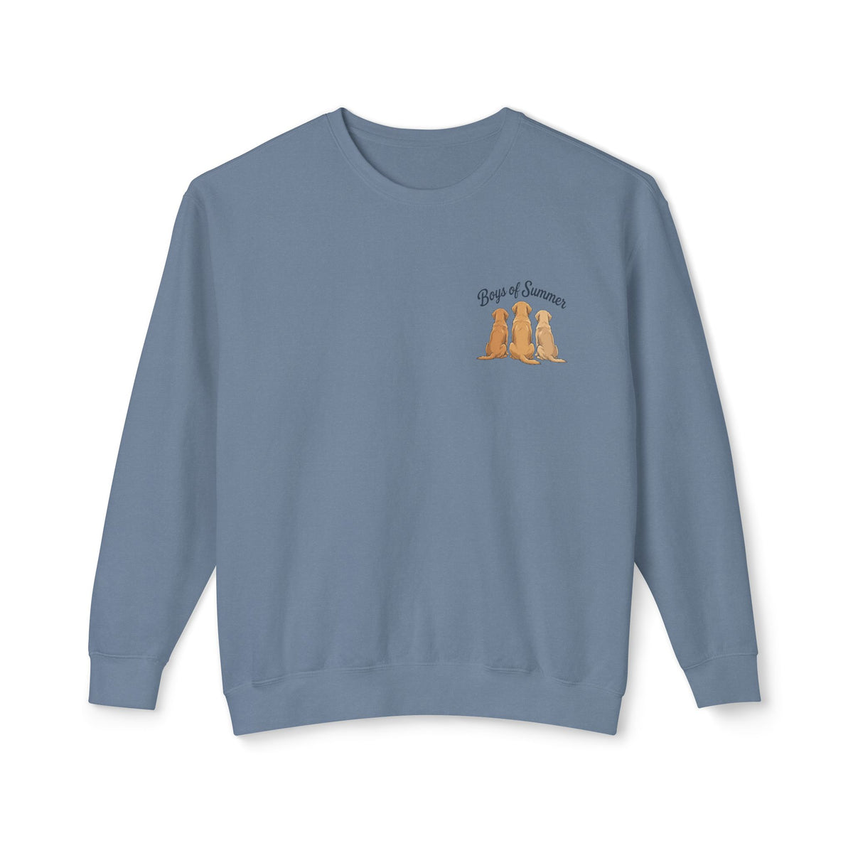 Comfort Colors Crewneck Sweatshirt - Boys of Summer Golden Retrievers