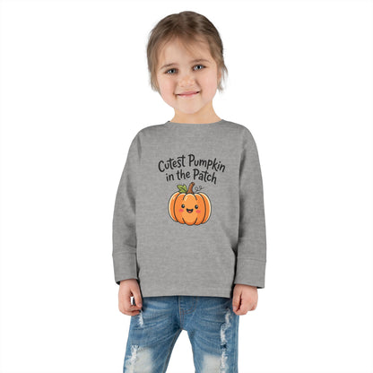 Toddler Long Sleeve Tee — Cutest Pumpkin in the Patch