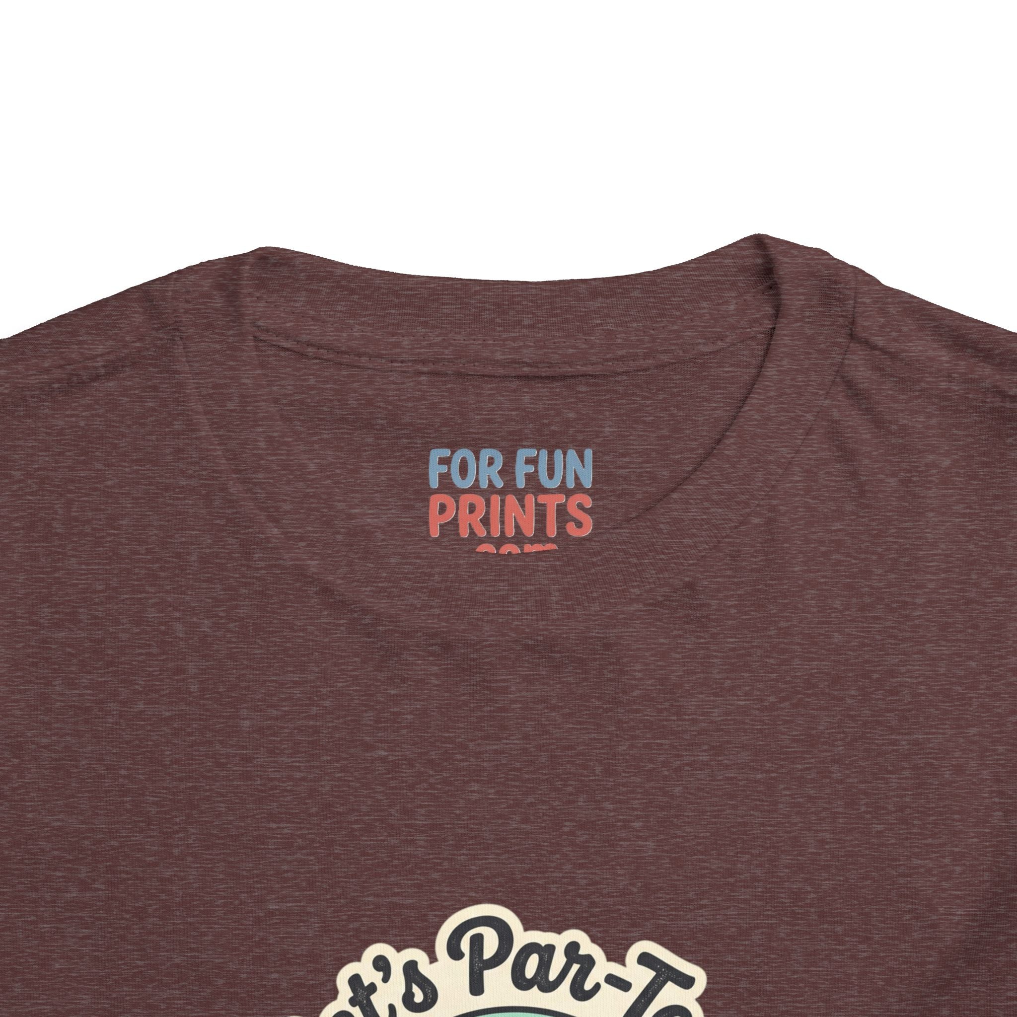 Toddler Tee — "Let's Par-Tea" Cute Retro Tea Party Design