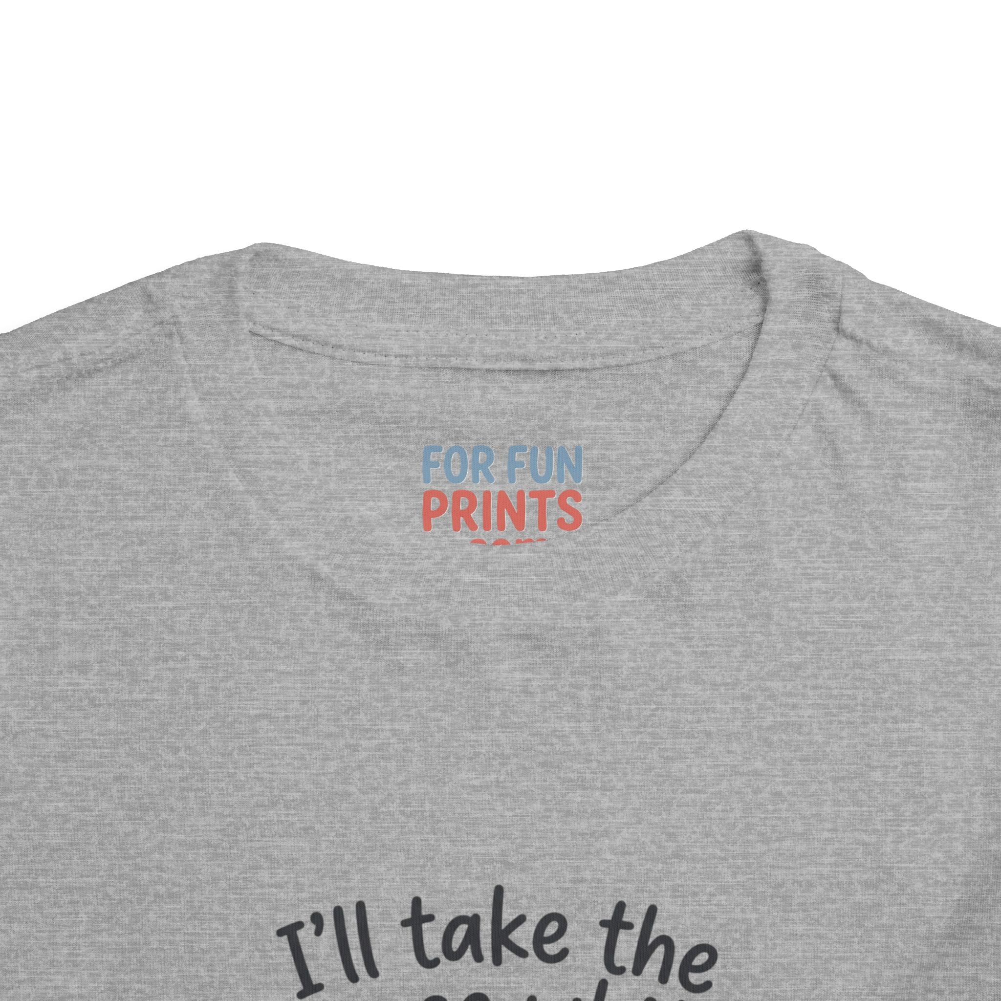 Toddler Tee - "I'll Take the House White" Bottle Design (Cute Baby Shower Gift)