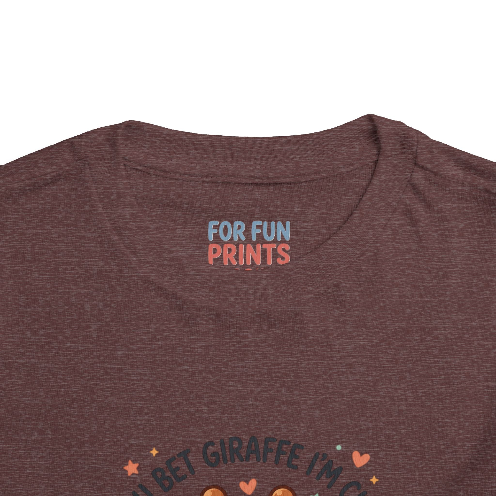 Cute Giraffe Toddler Tee – "You Bet Giraffe I'm Cute" Kids T-Shirt