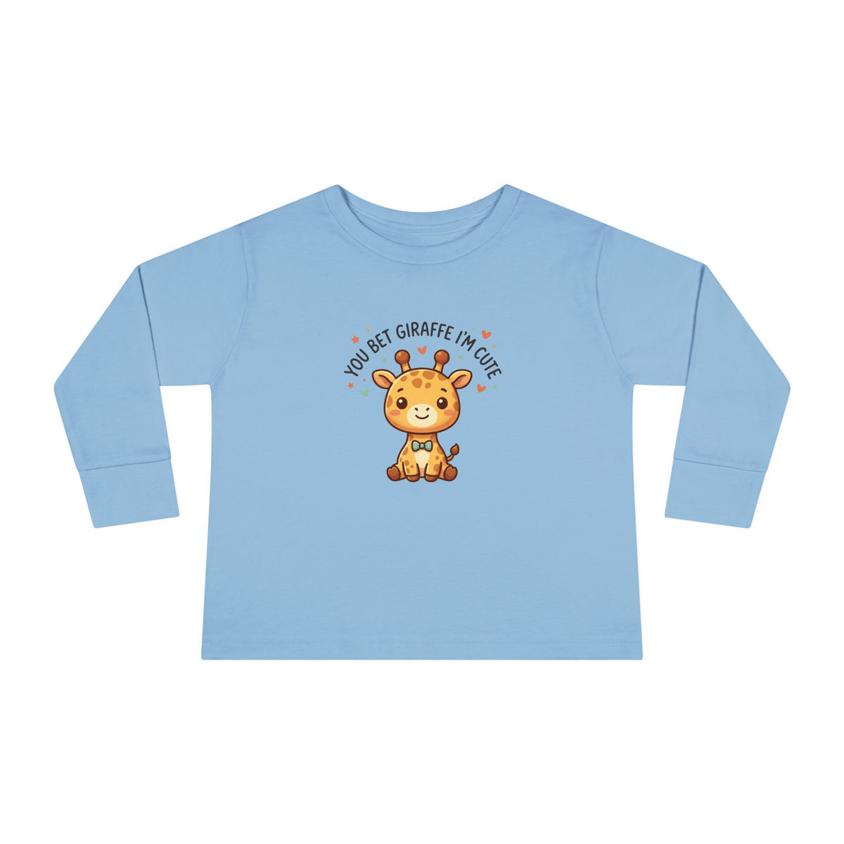 Toddler Long Sleeve Tee — You Bet Giraffe I'm Cute