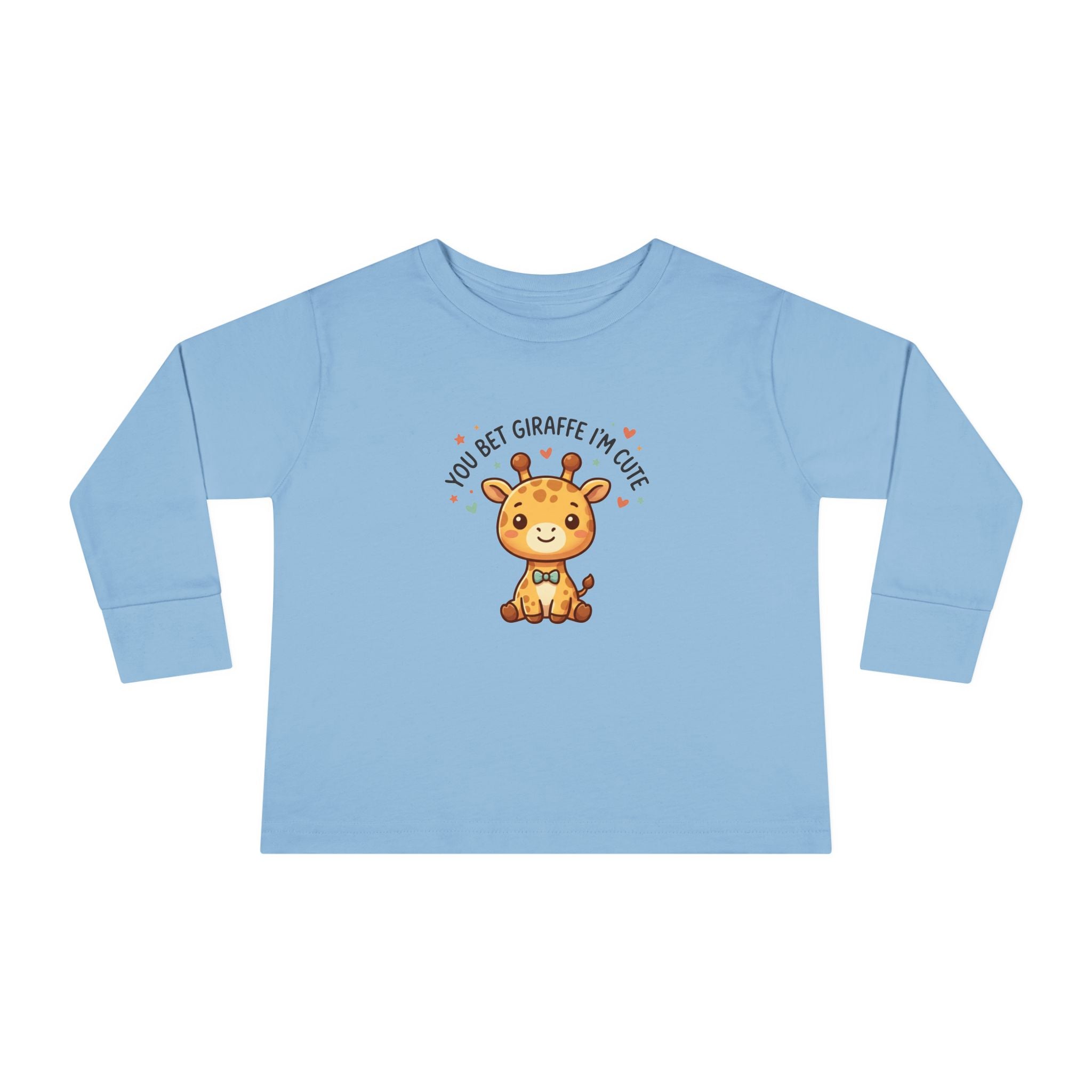 Toddler Long Sleeve Tee — You Bet Giraffe I'm Cute