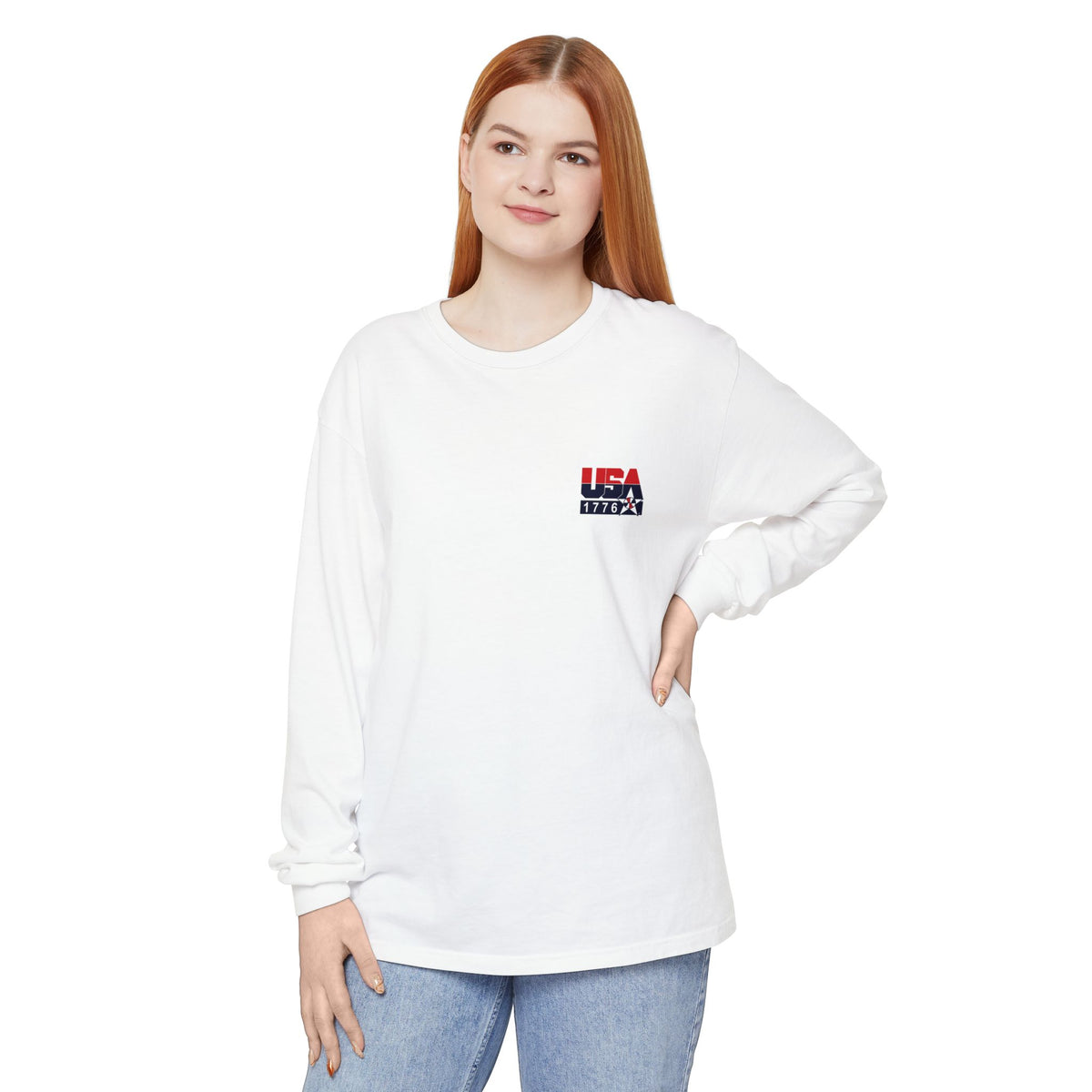 Comfort Colors LS T-Shirt *No Pocket* - Retro USA Dream Team