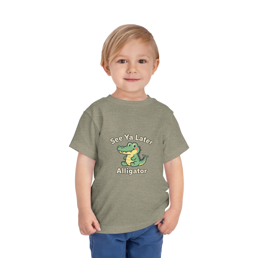 Toddler Tee — "See Ya Later Alligator" Cute Cartoon Alligator Kids Shirt