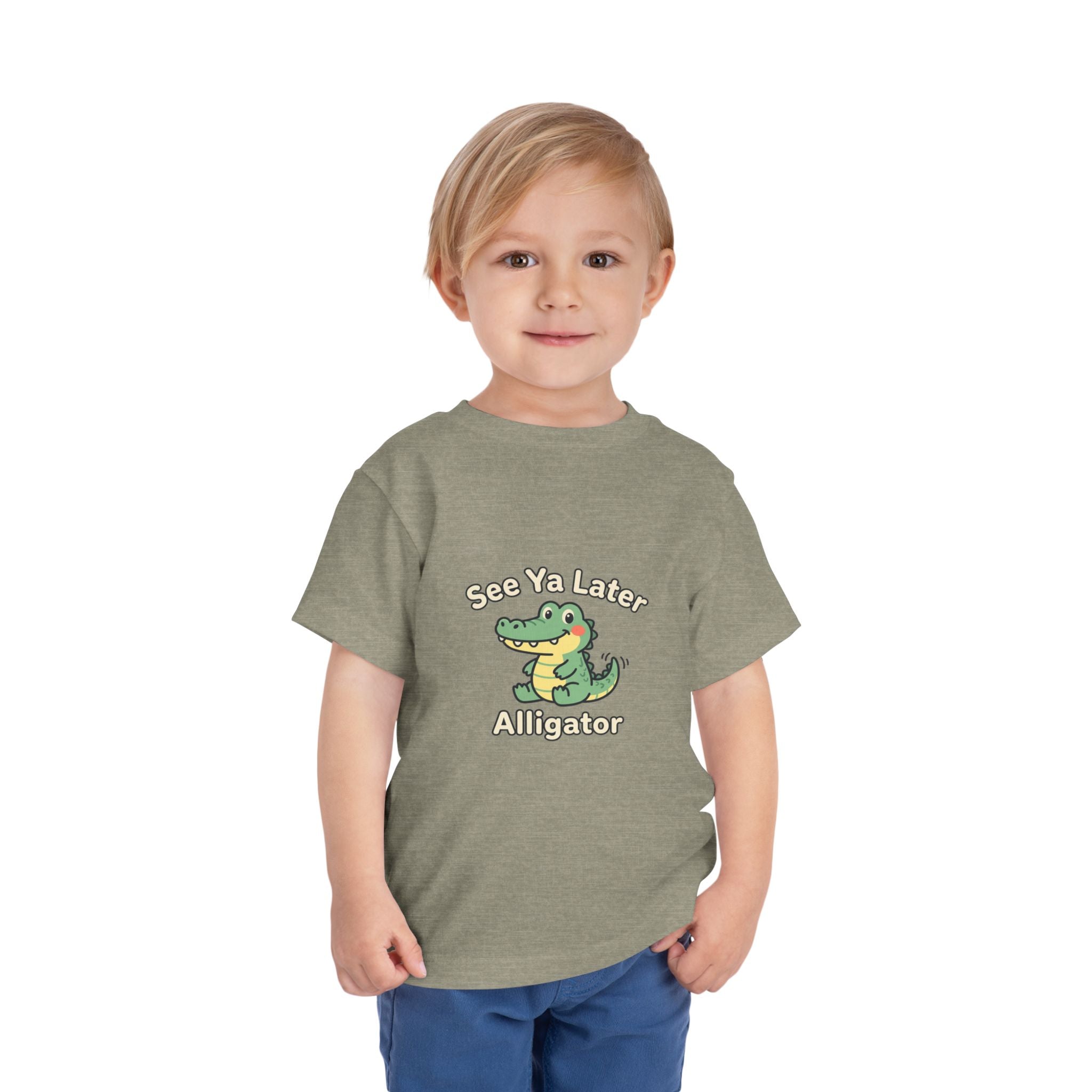Toddler Tee — "See Ya Later Alligator" Cute Cartoon Alligator Kids Shirt