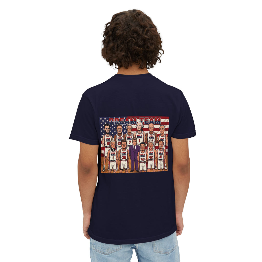 Comfort Colors SS T-Shirt *Pocket* - Retro USA Dream Team