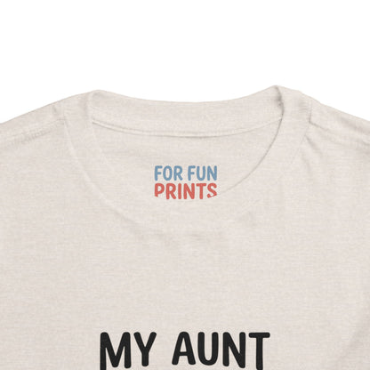 Toddler Short Sleeve Tee - My Aunt Says I'm Perfect, Just Like Her