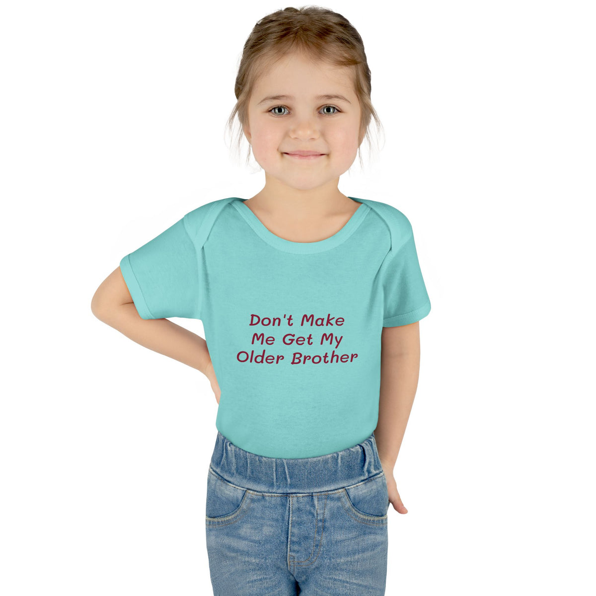 Infant Onesie - Don't Make Me Get My Older Brother