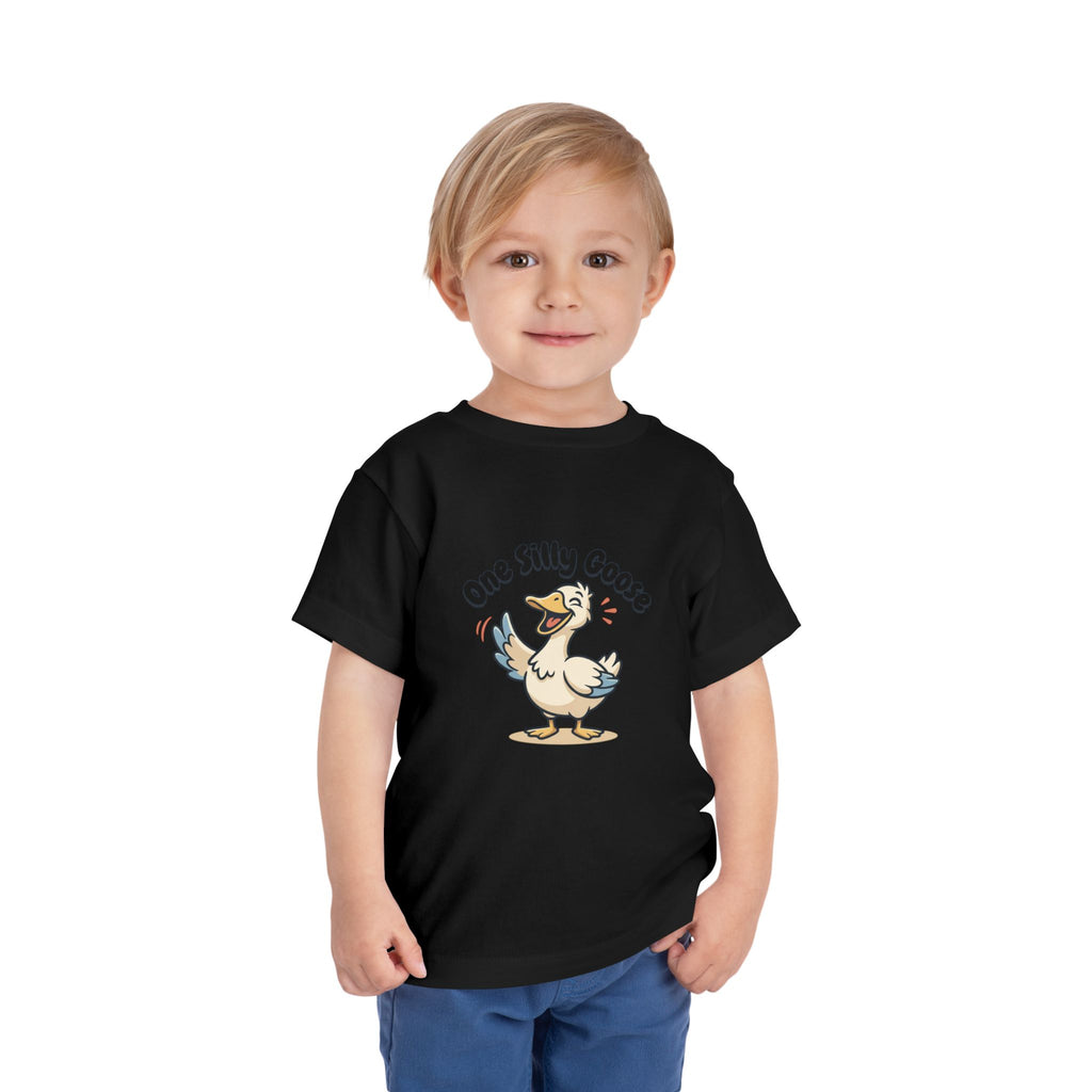One Silly Goose Toddler Tee — Cute Cartoon Baby Goose Shirt