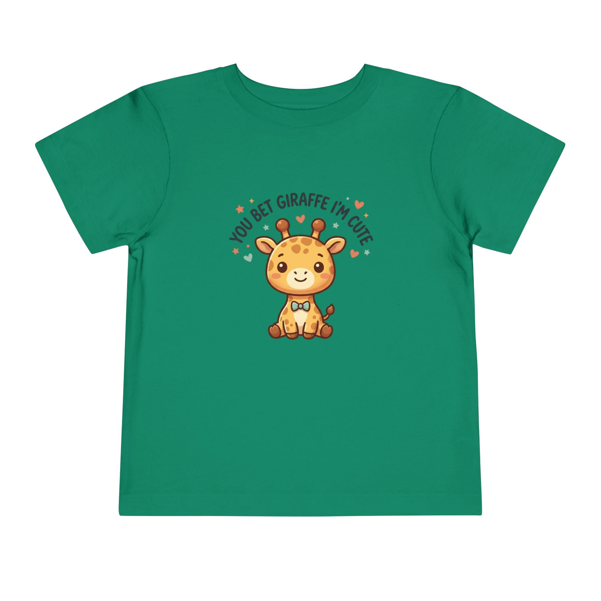 Cute Giraffe Toddler Tee – "You Bet Giraffe I'm Cute" Kids T-Shirt