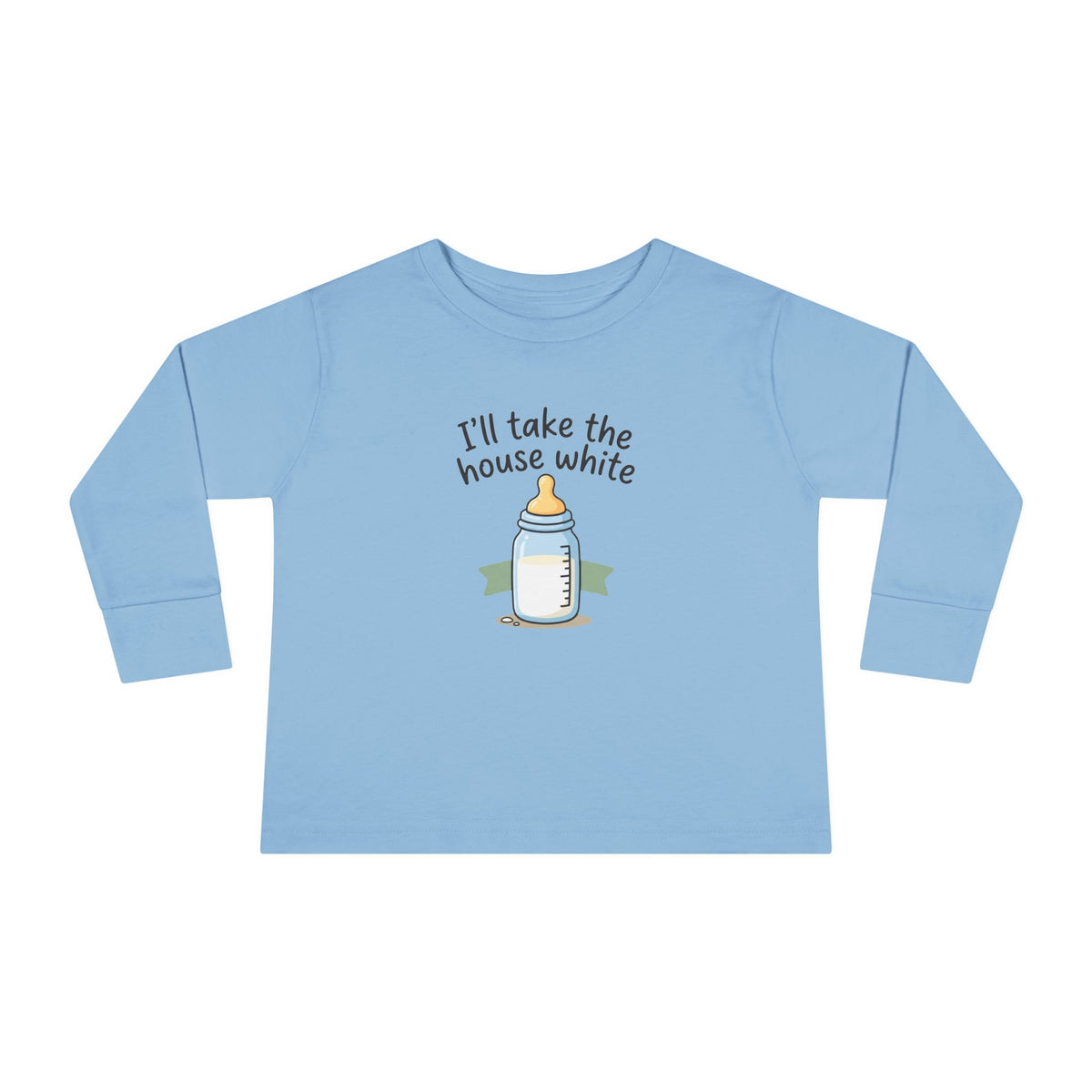 Toddler Long Sleeve Tee — I'll Take the House White