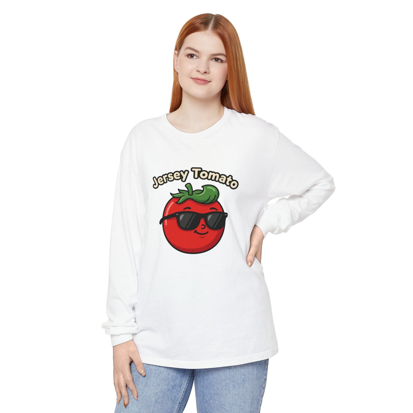Comfort Colors LS T-Shirt *No Pocket* - Jersey Tomato