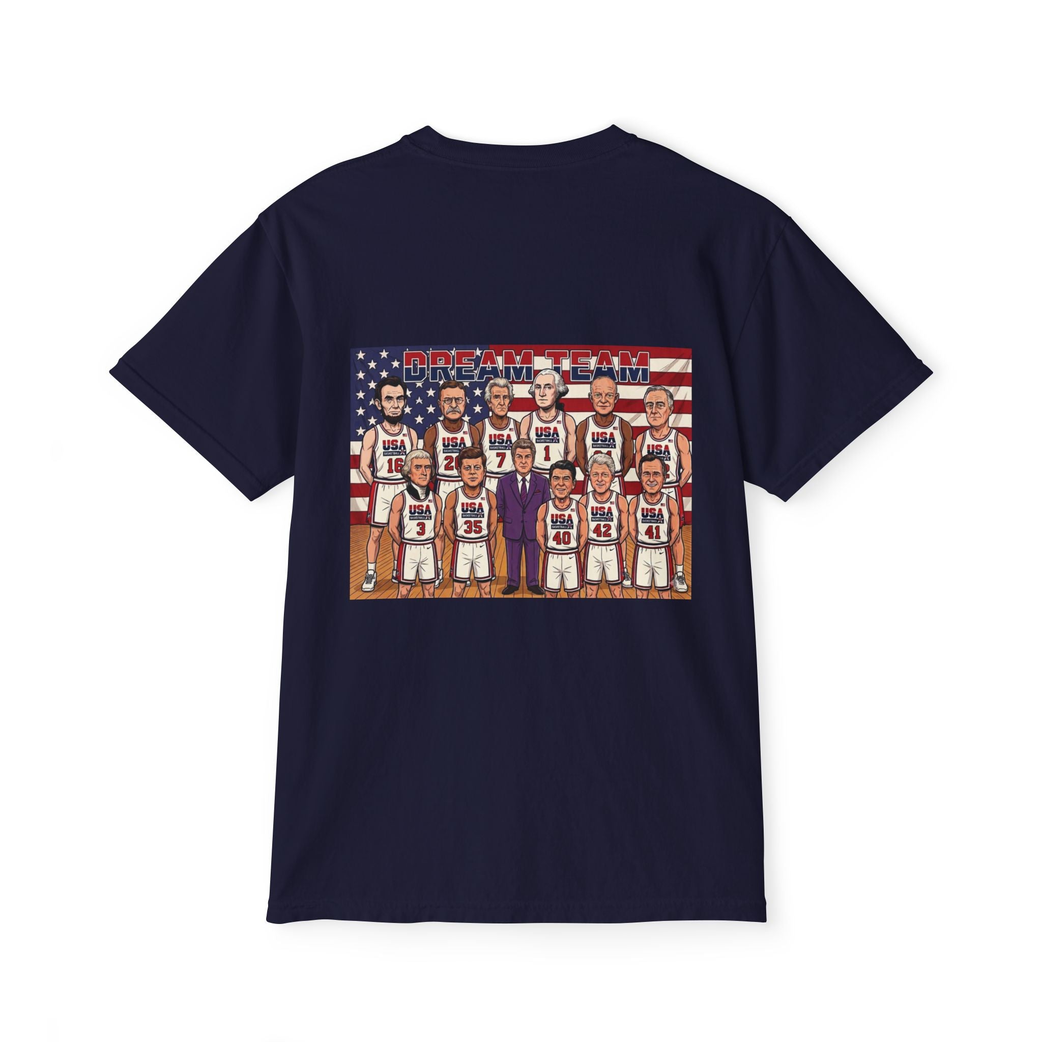 Comfort Colors SS T-Shirt *Pocket* - Retro USA Dream Team