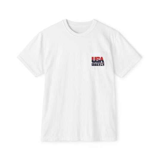 Comfort Colors SS T-Shirt *Pocket* - Retro USA Dream Team