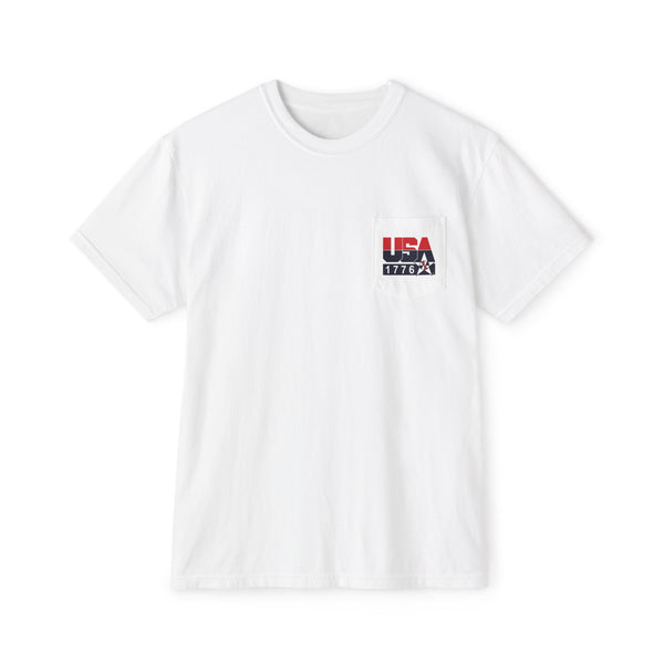 Comfort Colors SS T-Shirt *Pocket* - Retro USA Dream Team