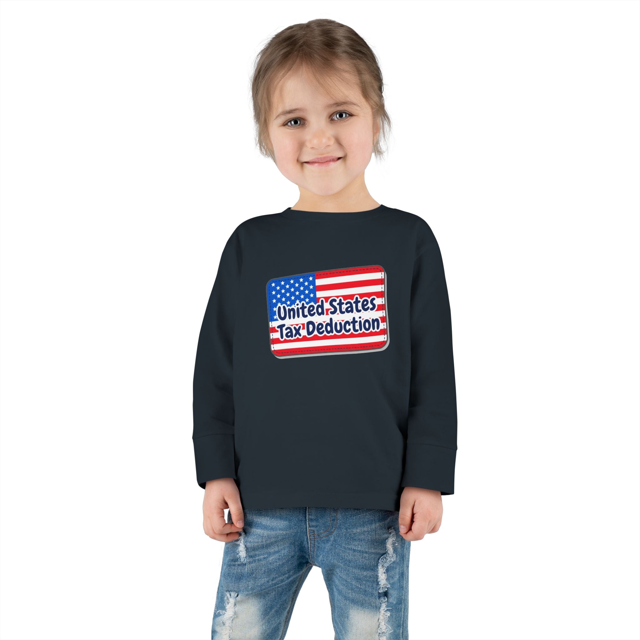 Toddler Long Sleeve Tee - United States Tax Deduction