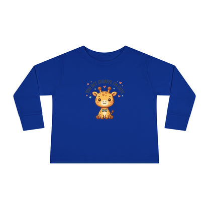 Toddler Long Sleeve Tee — You Bet Giraffe I'm Cute