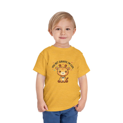 Toddler Tee – You Bet Giraffe I'm Cute