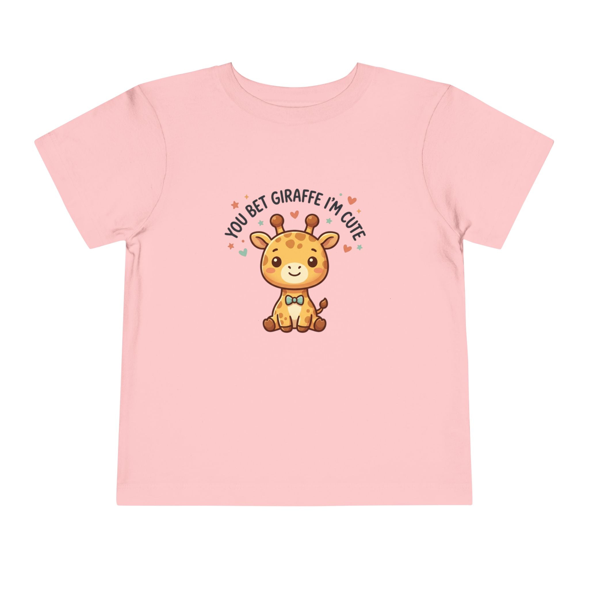 Cute Giraffe Toddler Tee – "You Bet Giraffe I'm Cute" Kids T-Shirt