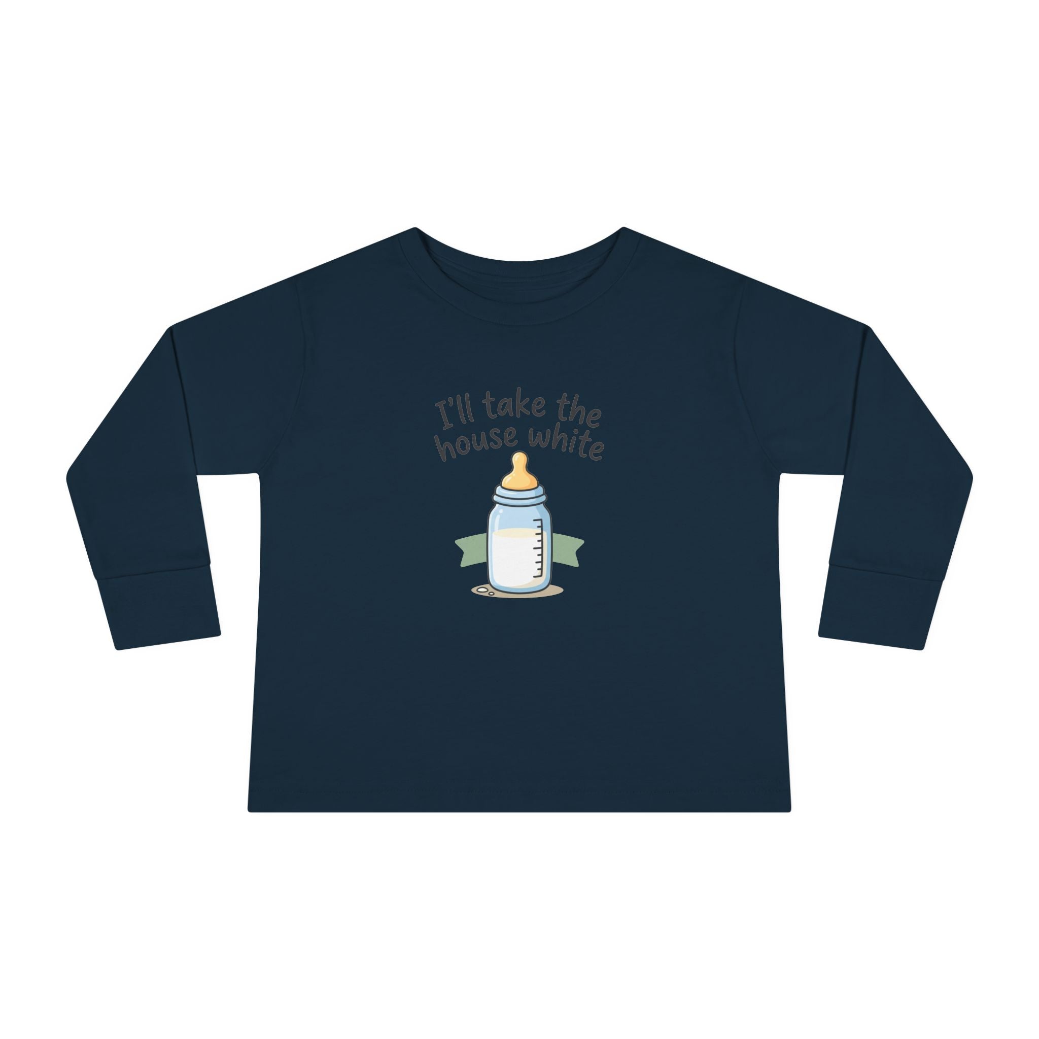 Toddler Long Sleeve Tee — I'll Take the House White