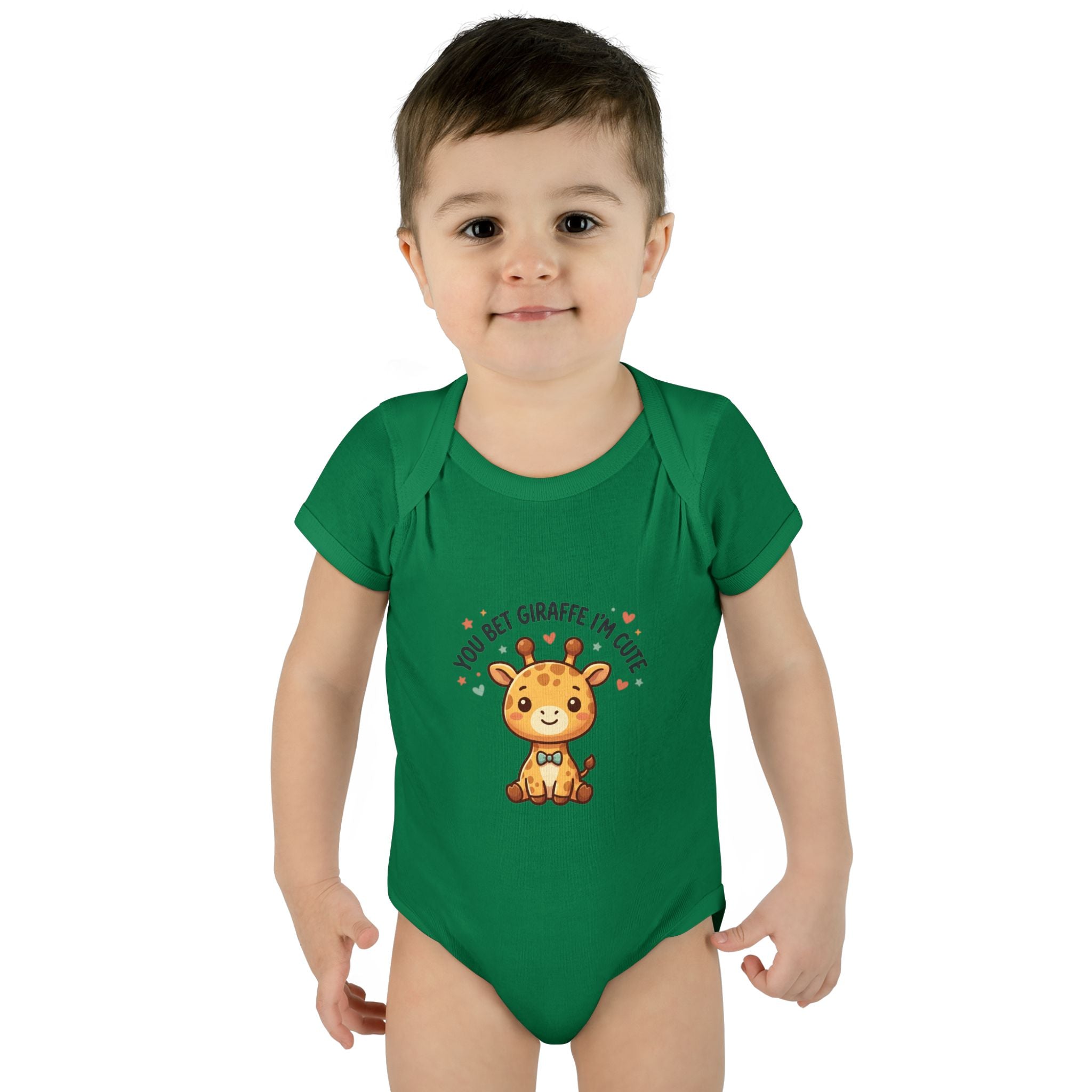 Cute Giraffe Baby Bodysuit – “You Bet Giraffe I’m Cute” Infant Onesie