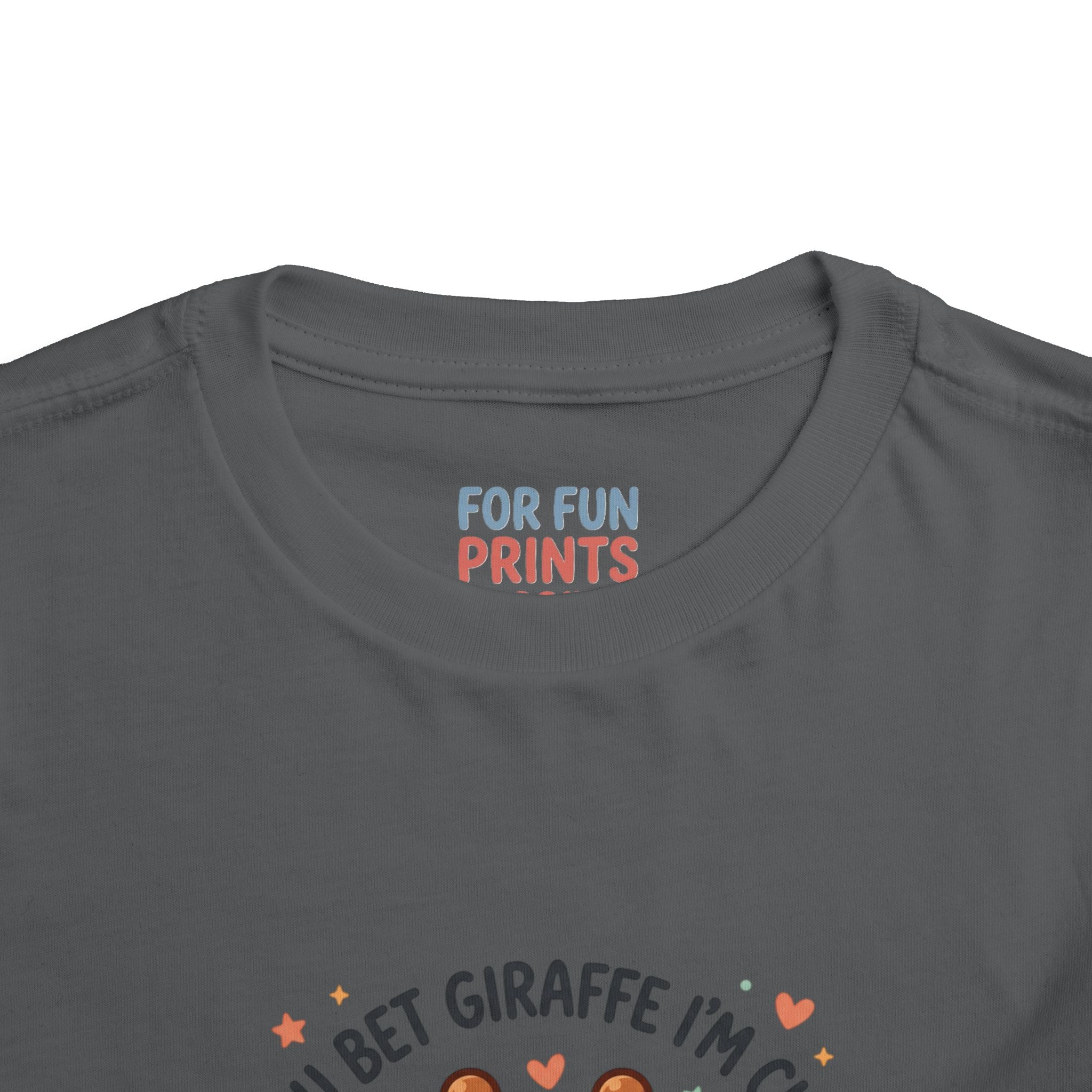 Cute Giraffe Toddler Tee – "You Bet Giraffe I'm Cute" Kids T-Shirt