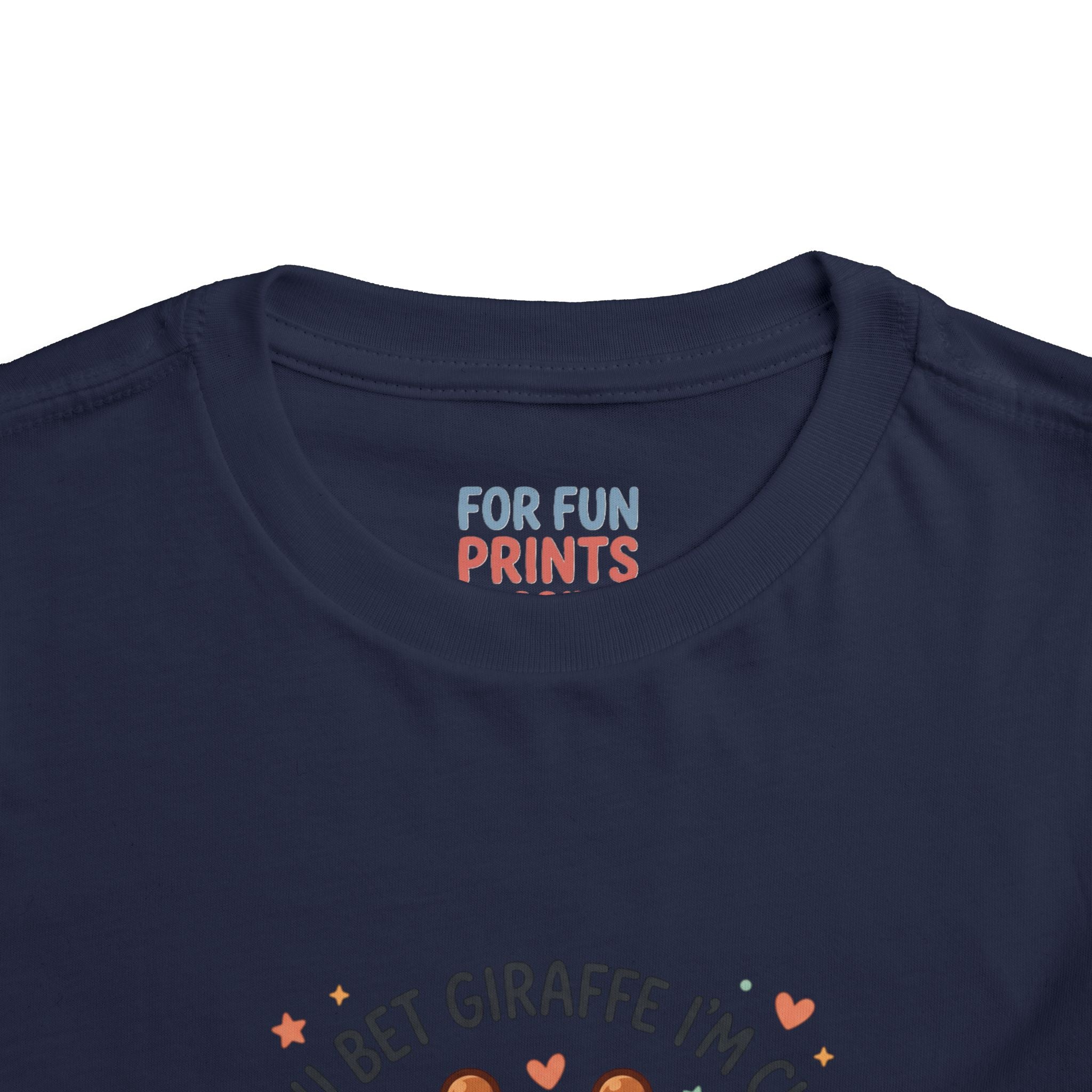 Cute Giraffe Toddler Tee – "You Bet Giraffe I'm Cute" Kids T-Shirt