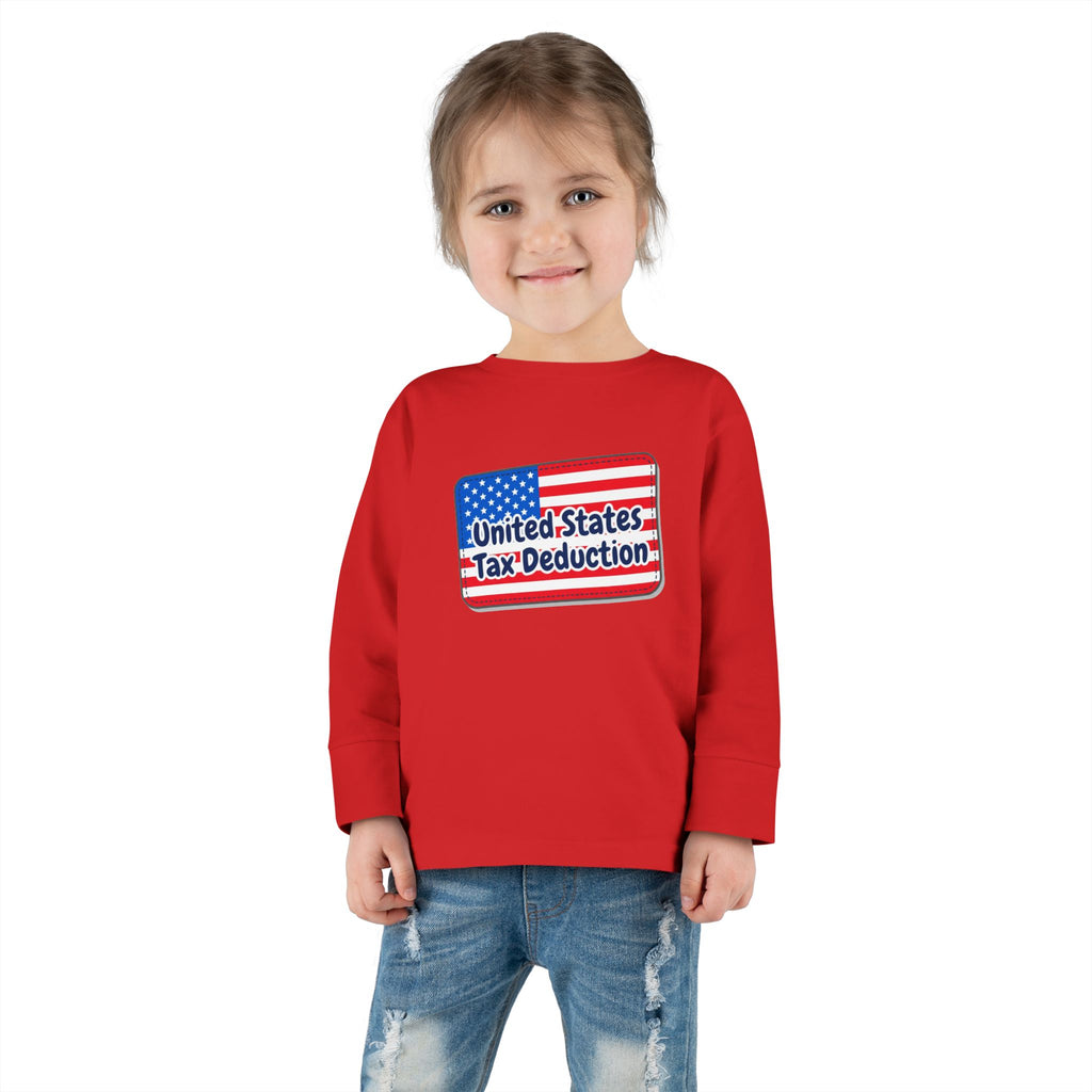 Toddler Long Sleeve Tee - United States Tax Deduction