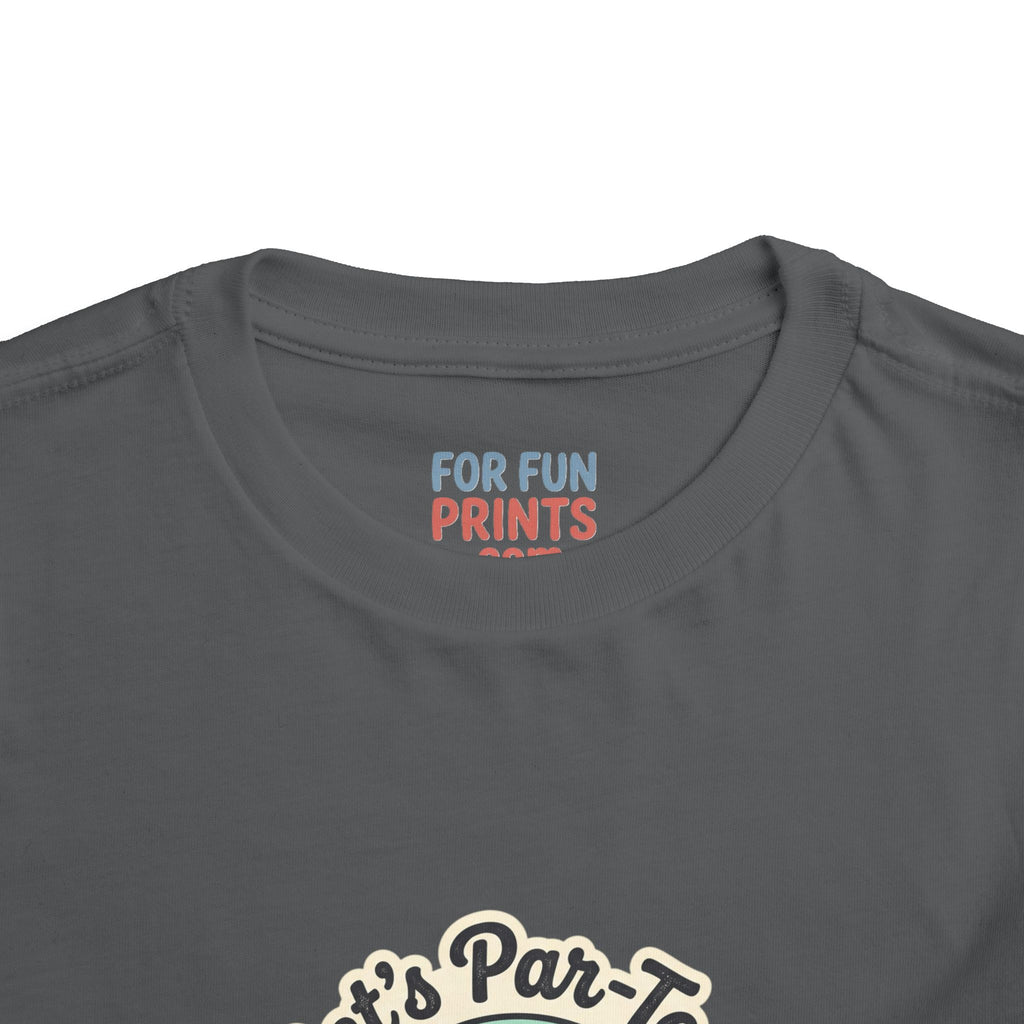 Toddler Tee — "Let's Par-Tea" Cute Retro Tea Party Design