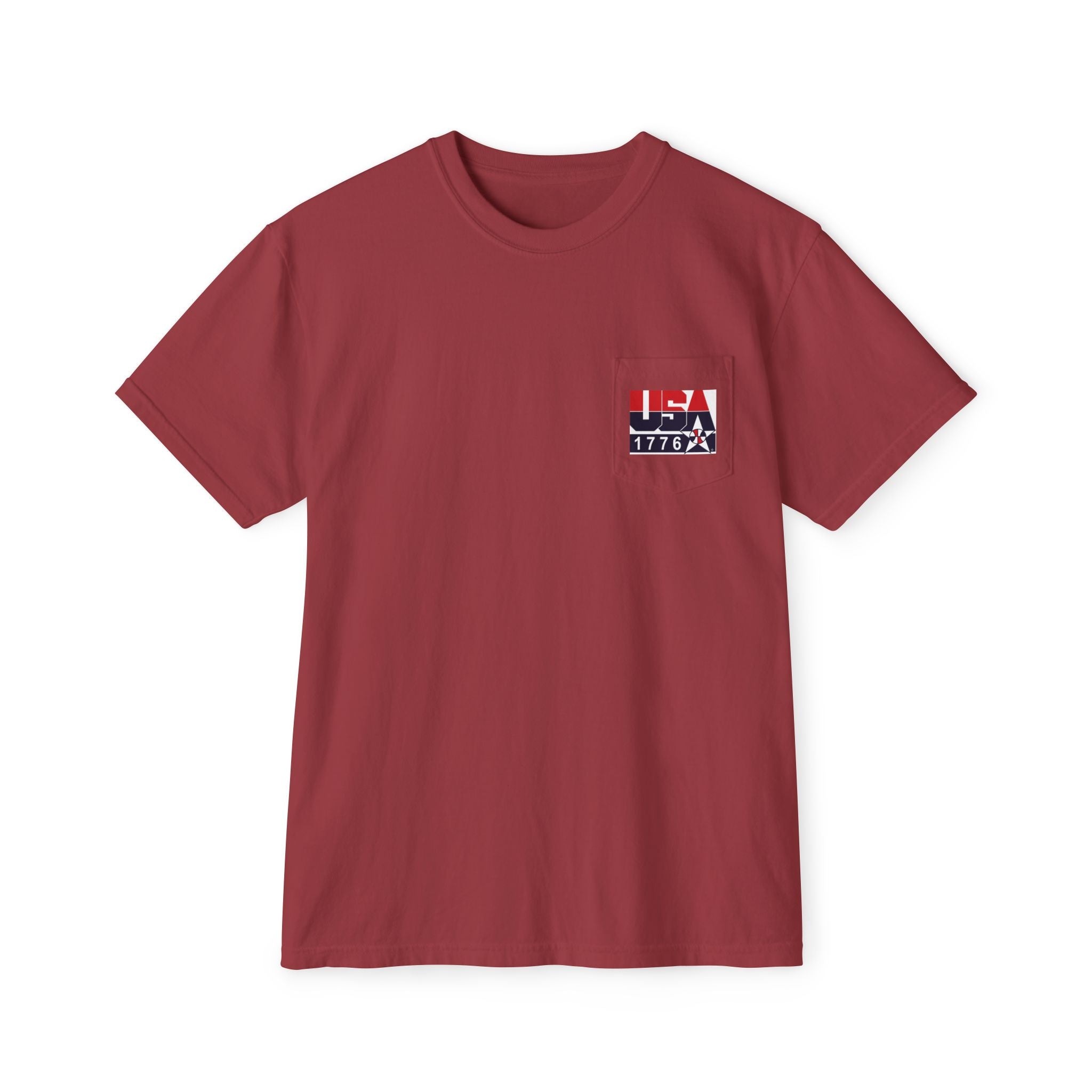 USA Dream Team Portrait Pocket T-Shirt — Retro Olympic Team Graphic