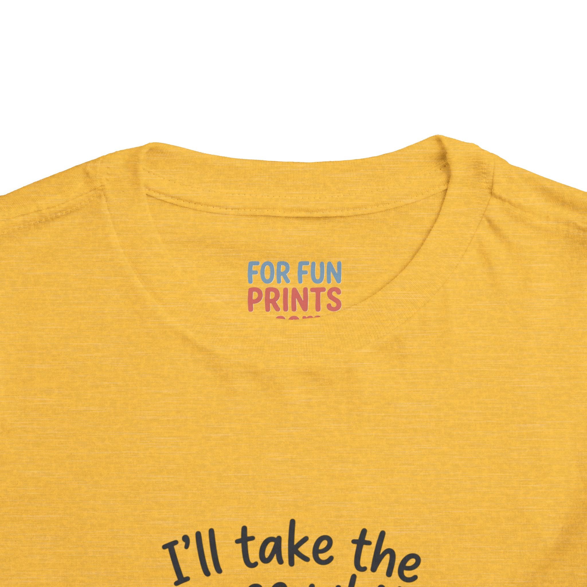 Toddler Tee - "I'll Take the House White" Bottle Design (Cute Baby Shower Gift)
