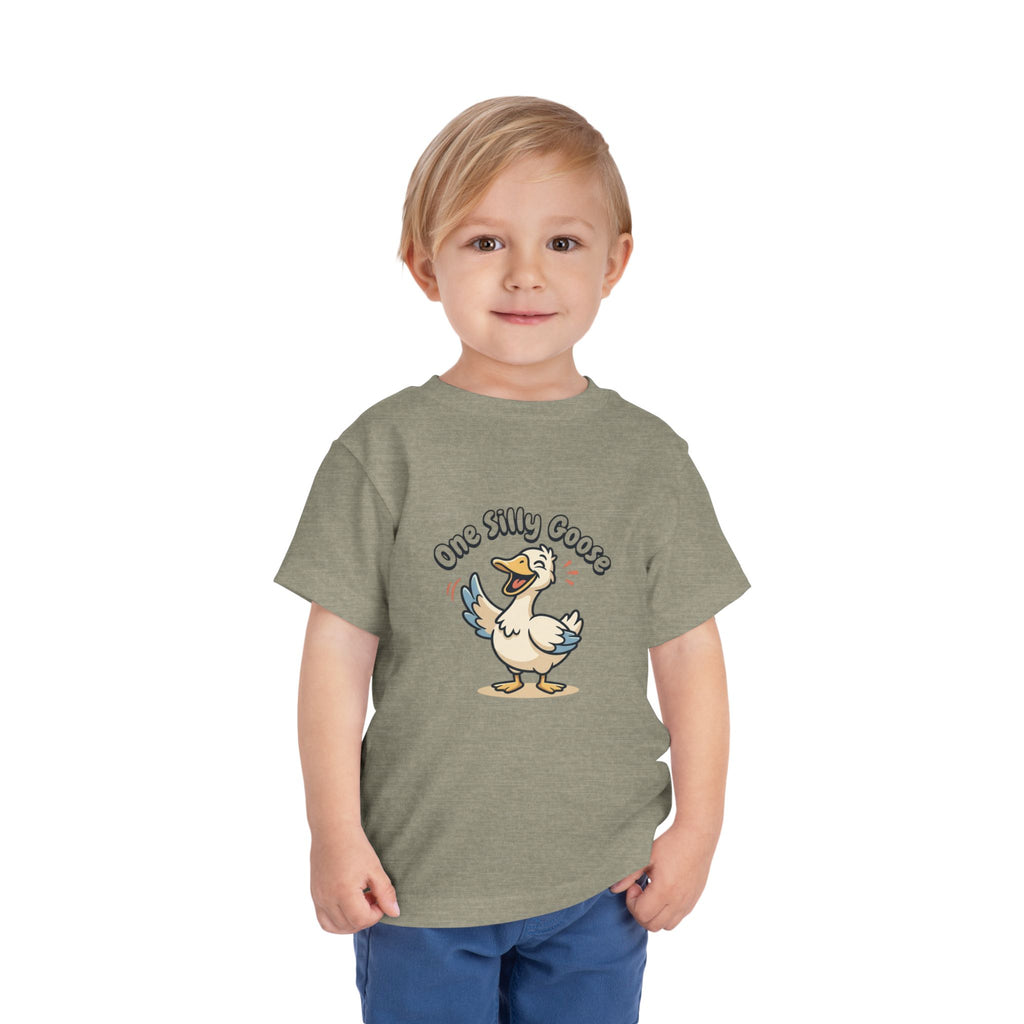 One Silly Goose Toddler Tee — Cute Cartoon Baby Goose Shirt