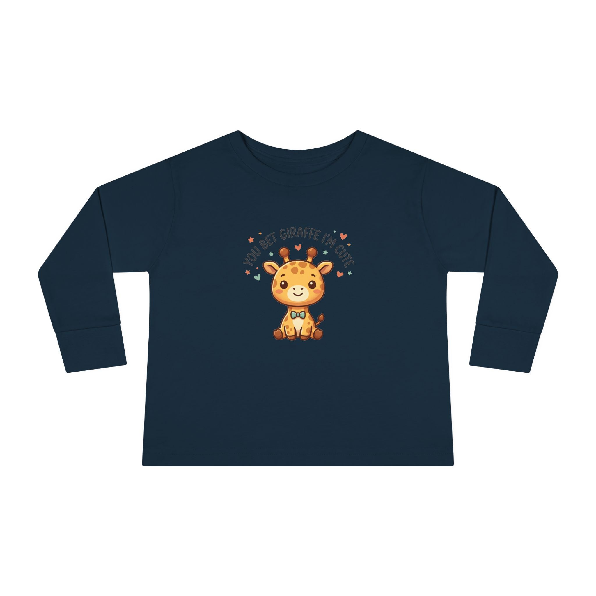 Toddler Long Sleeve Tee — You Bet Giraffe I'm Cute