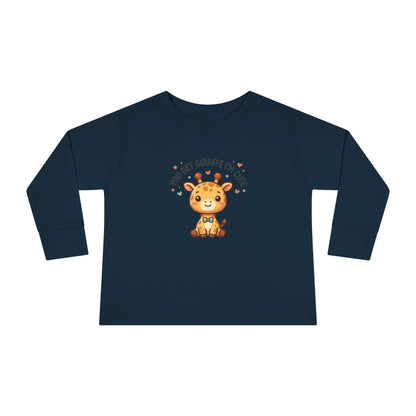 Toddler Long Sleeve Tee — You Bet Giraffe I'm Cute