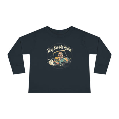 Toddler Long Sleeve Tee — They See Me Rollin