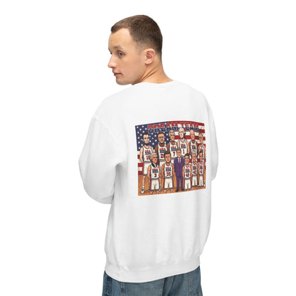 Comfort Colors Unisex Crewneck Sweatshirt - Retro USA Dream Team
